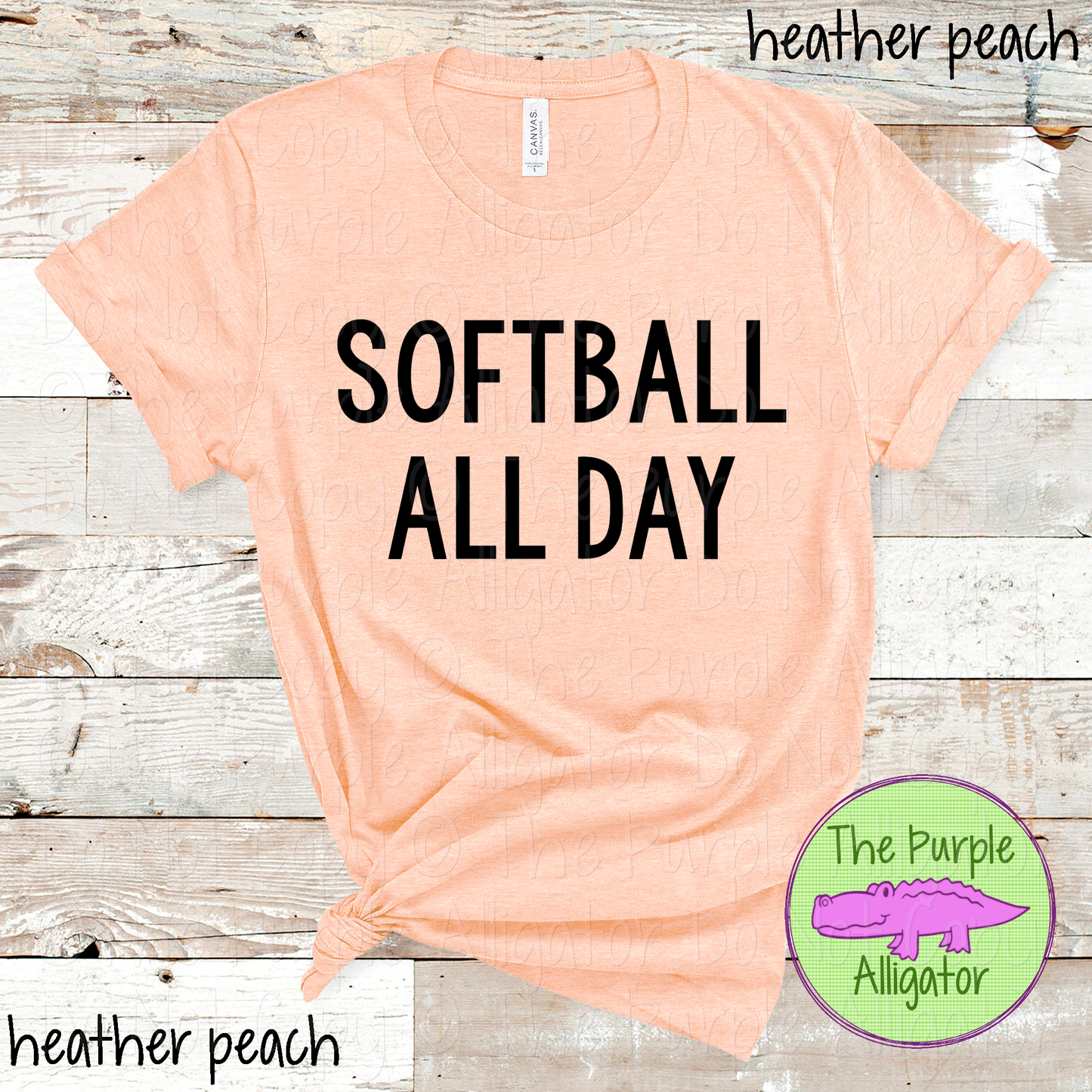 Softball All Day - Choose Your Design Color 0519 TPA