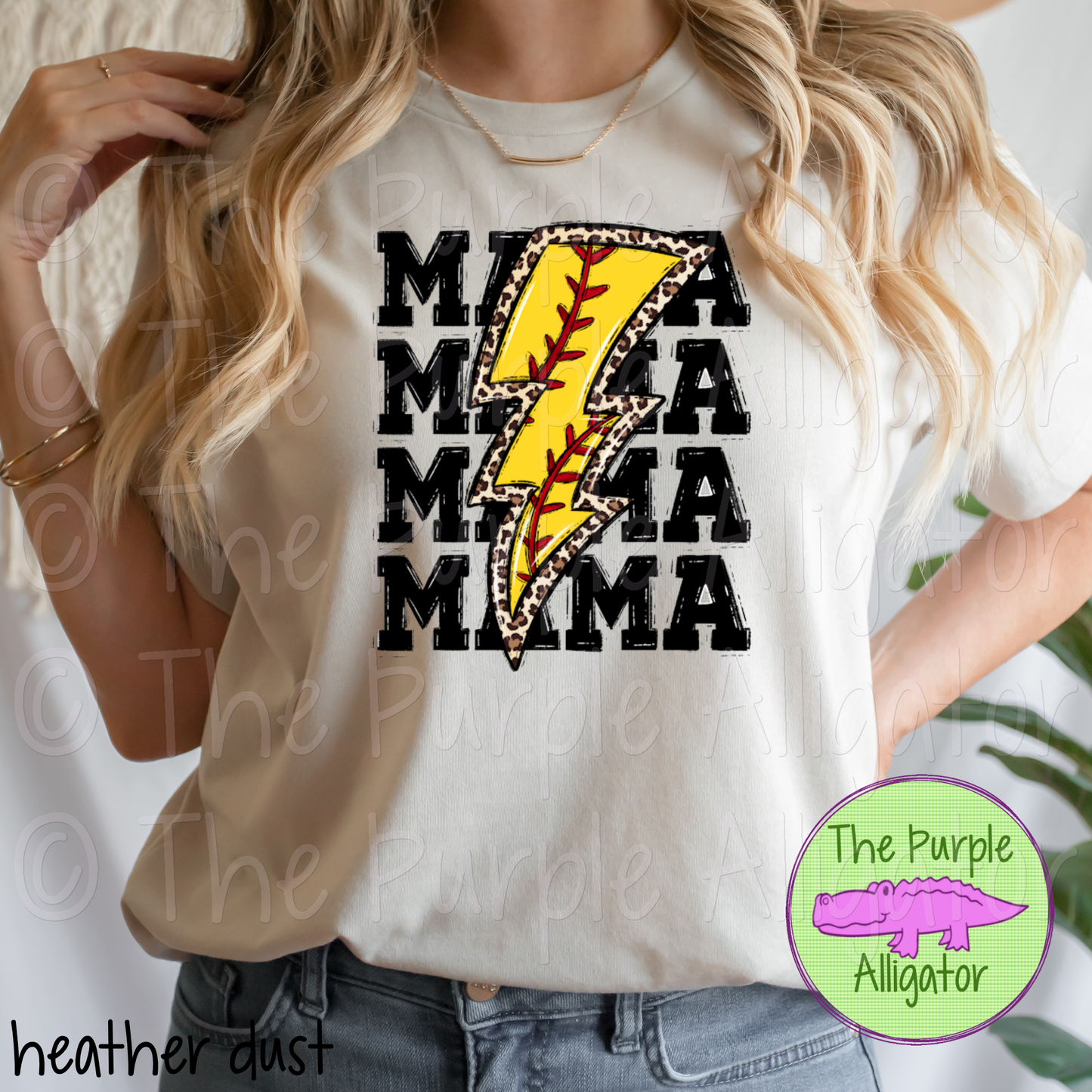 Softball Mama Leopard Lightning Bolt (d2f EPC)