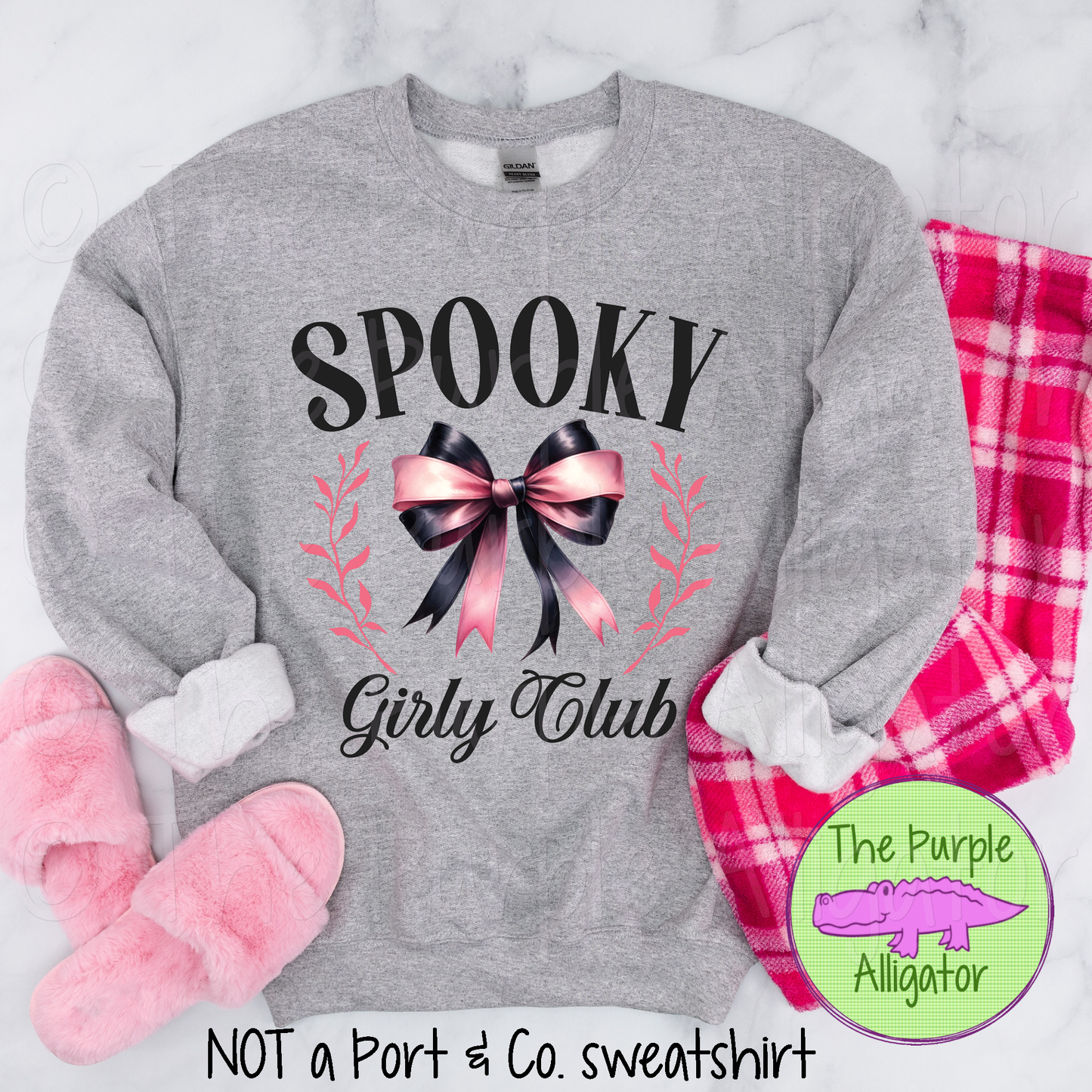 Spooky Girly Club Pink Black Coquette Bow 0724 (d2f CF)