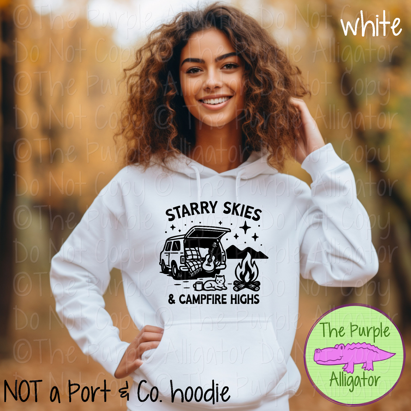 Starry Skies & Campfire Highs - Cozy Camping Tee 0625 JB