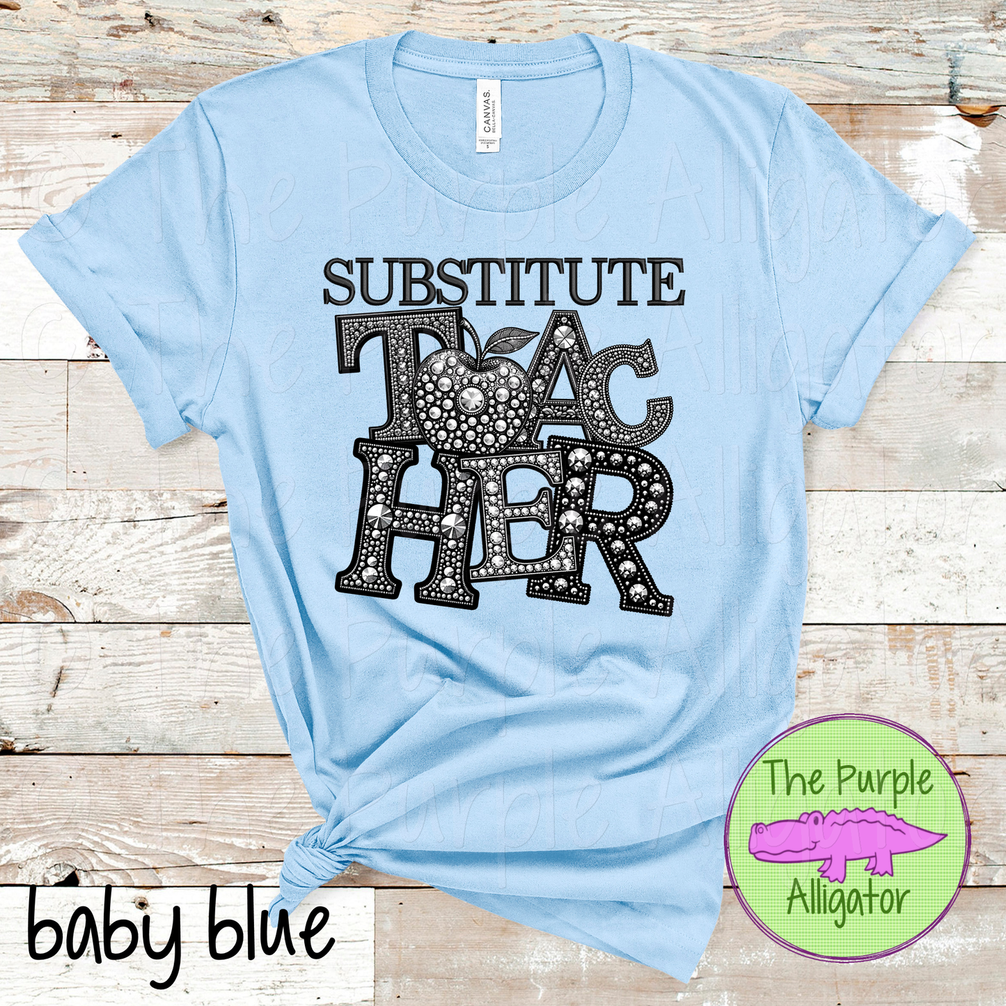 Substitute Teacher Faux Rhinestones (d2f TED)