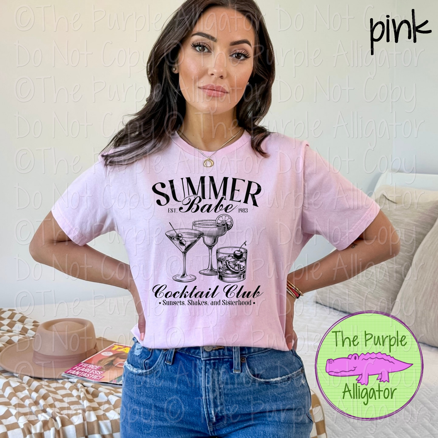 Summer Babe Cocktail Club - CHOOSE YOUR DESIGN COLOR - 0424 (d2f LC)
