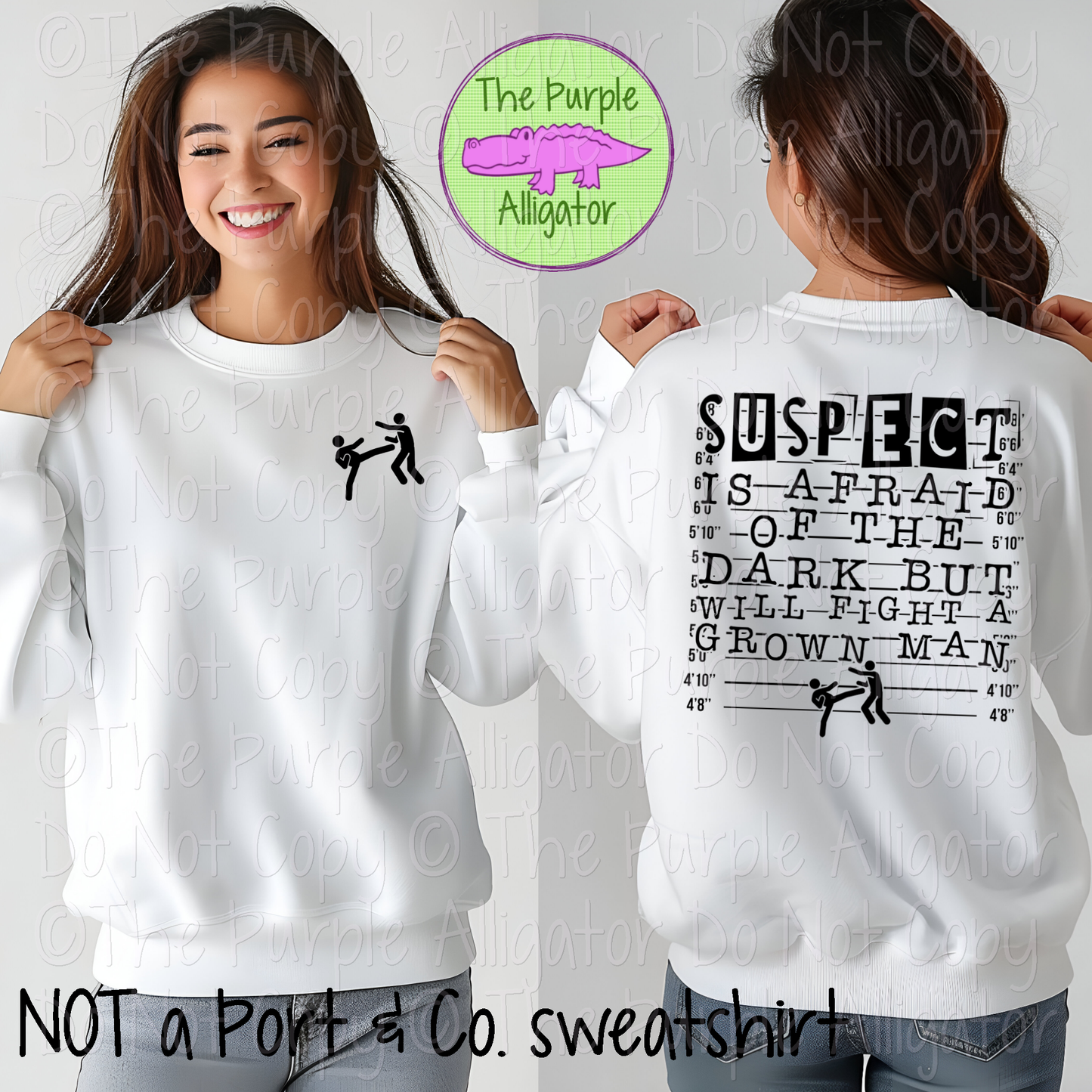 Suspect Afraid of the Dark Front/Back Design 0125 (d2f DDD)