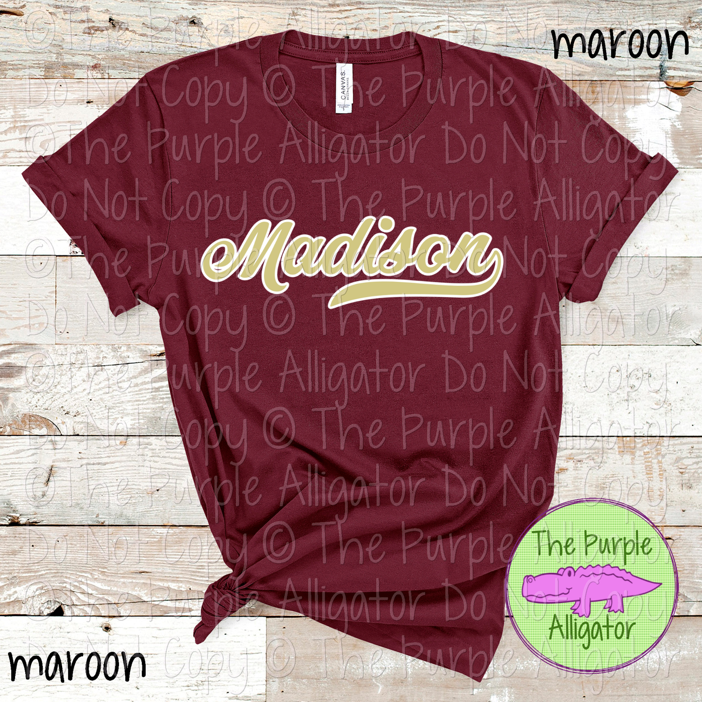 Madison Swash School Spirit Wear Team Swag - CHOOSE YOUR DESIGN COLORS - 0625 (d2f TPA)