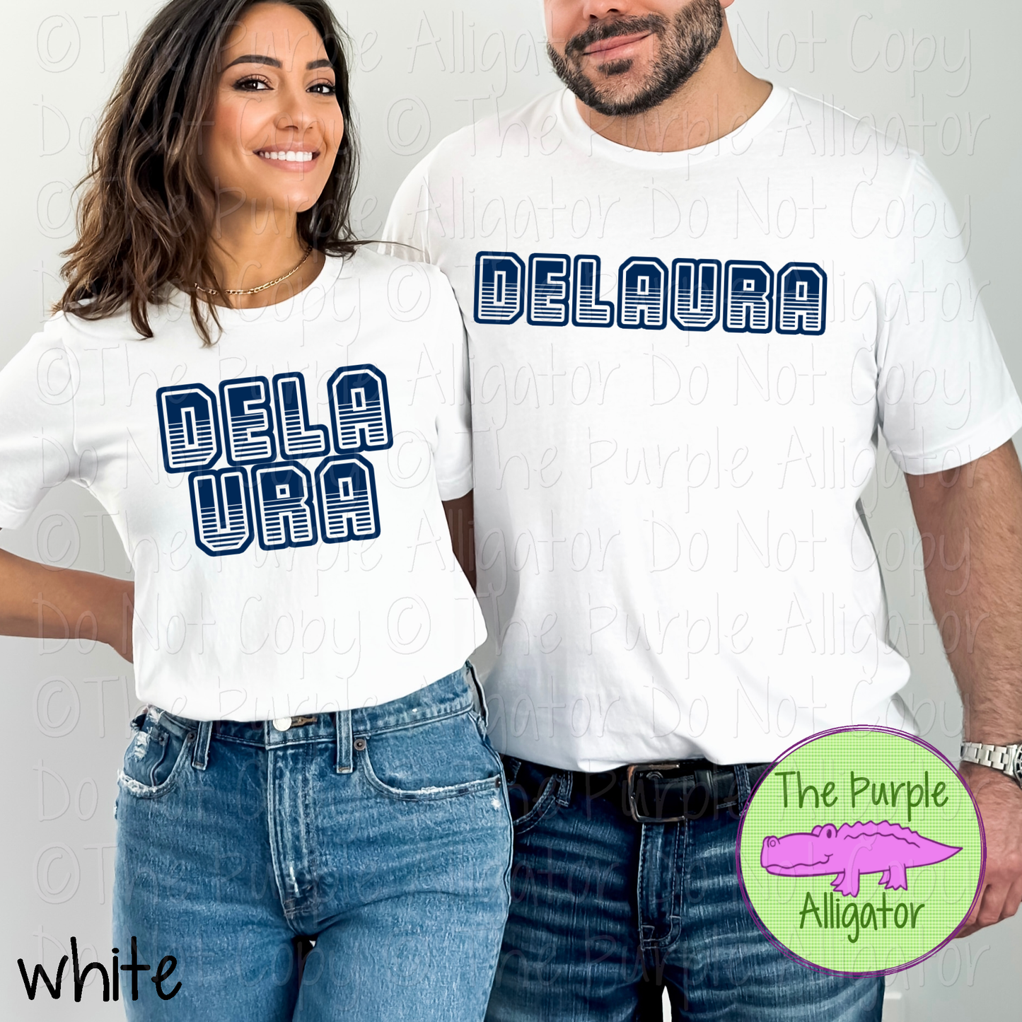 DeLaura T401 | Varsity Letter Retro Spirit Wear - CHOOSE YOUR TEXT COLOR 0725 (d2f TPA)