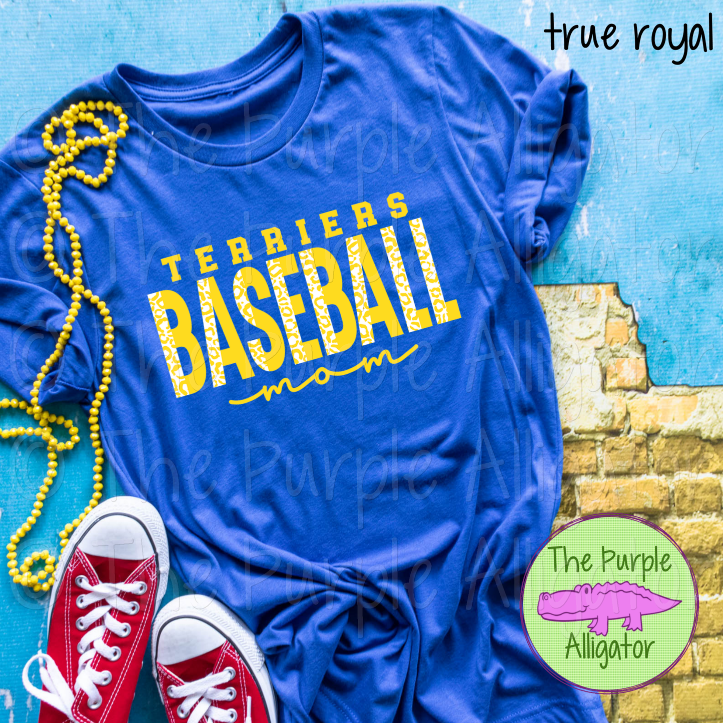 Terriers Baseball Mom SC48 Mascot School Spirit - CHOOSE YOUR DESIGN COLORS (d2f TPA)