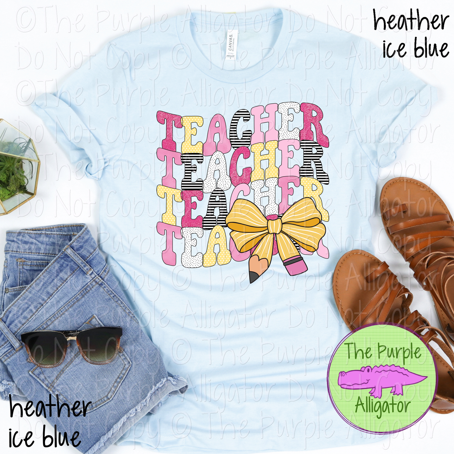 Teacher Teacher Teacher Pencil Bow 0625 (d2f HMD)