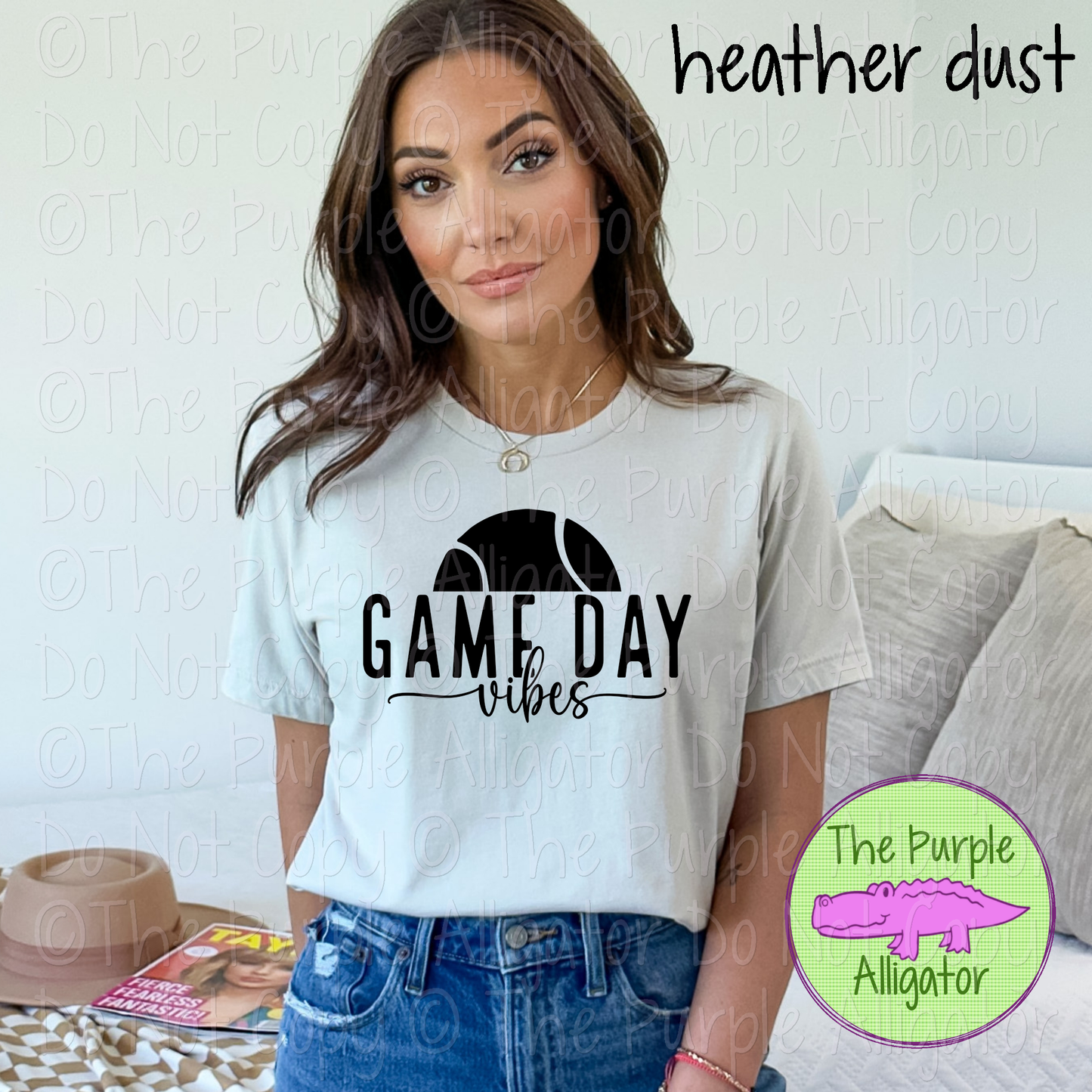 Tennis Game Day Vibes - Choose Your Design Color - 0424 (d2f SDS)