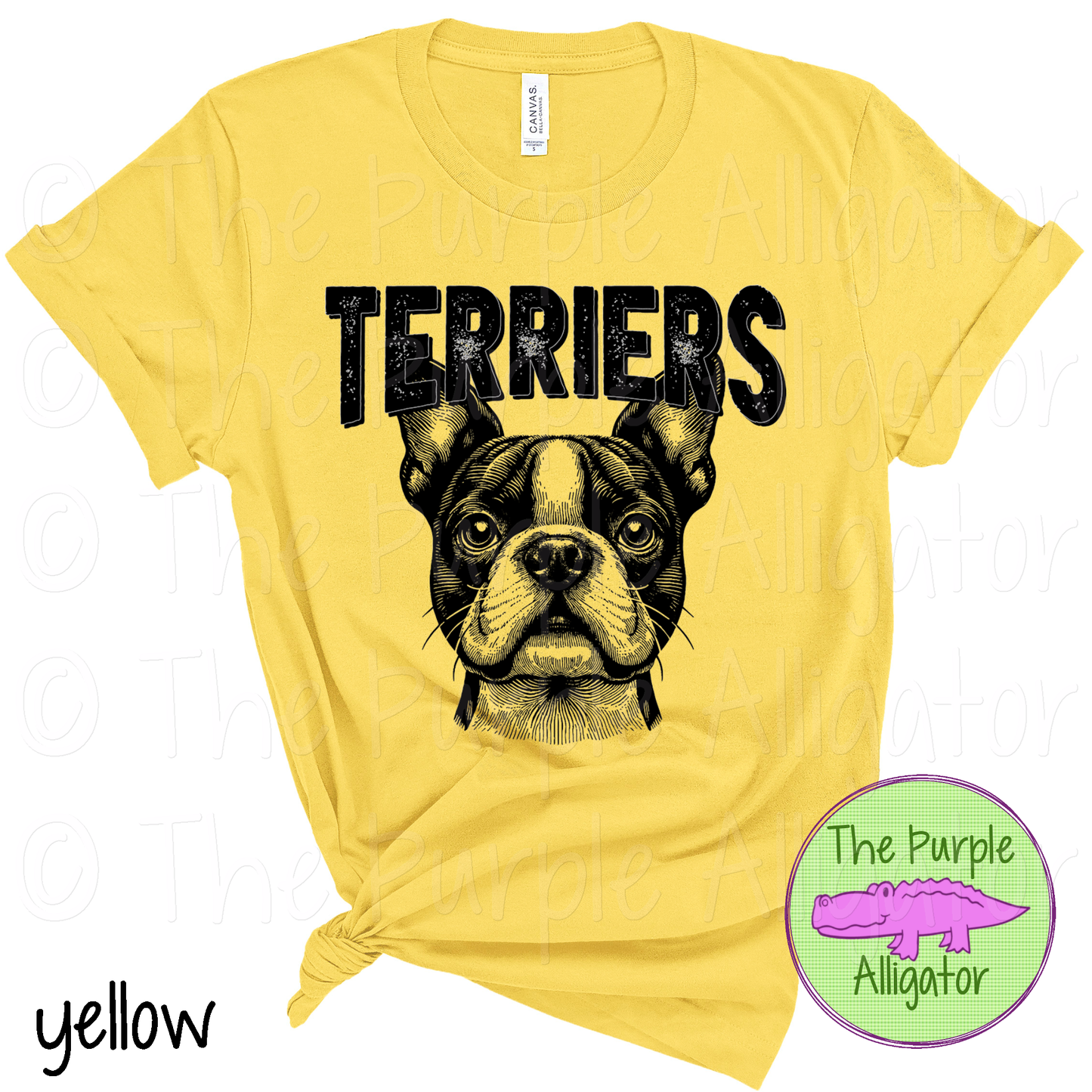 Terriers B&W Mascot School Spirit (d2f SWD)