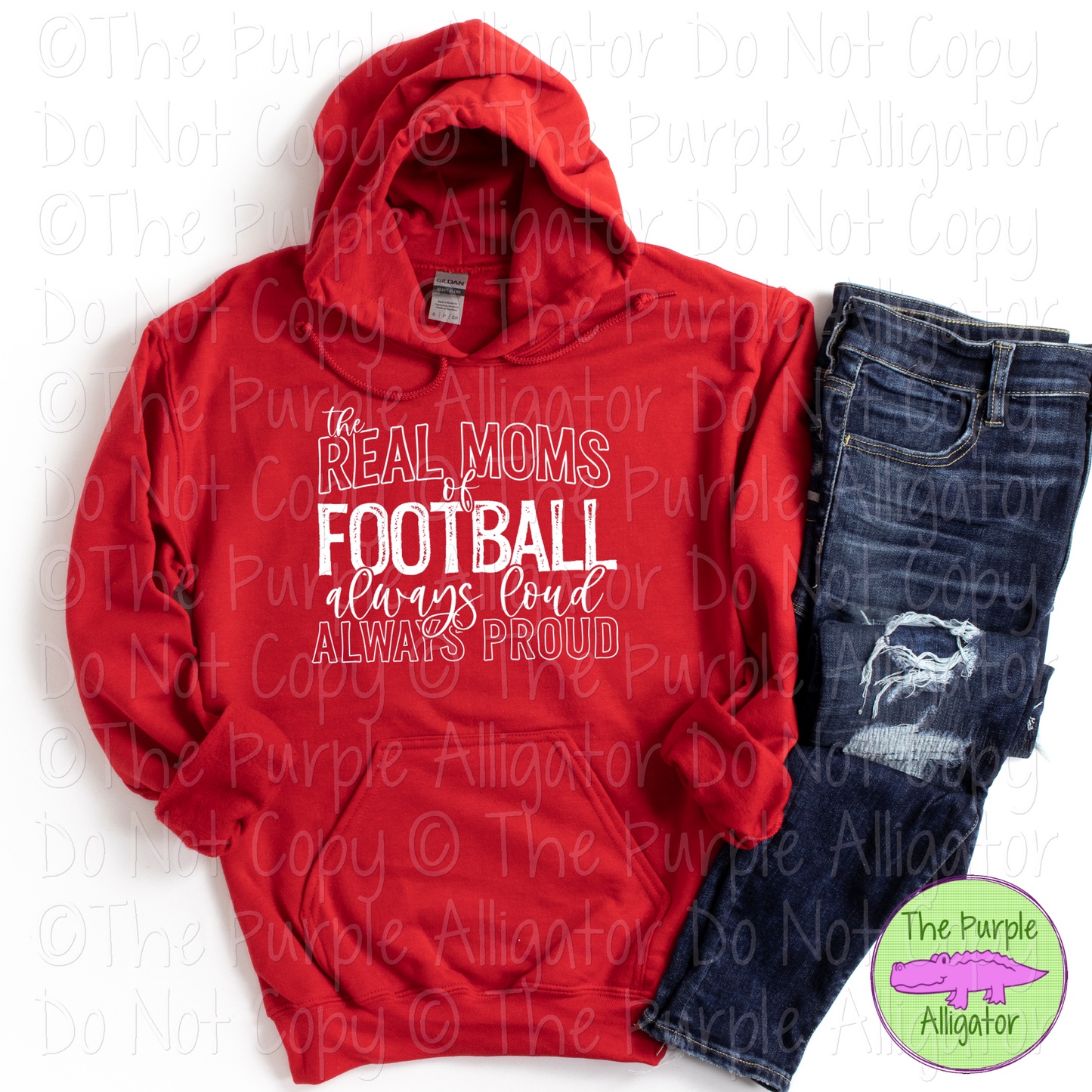 The Real Moms of Football | Bold & Fun Game Day Tee for Sports Moms 0723 (D2F HMD)