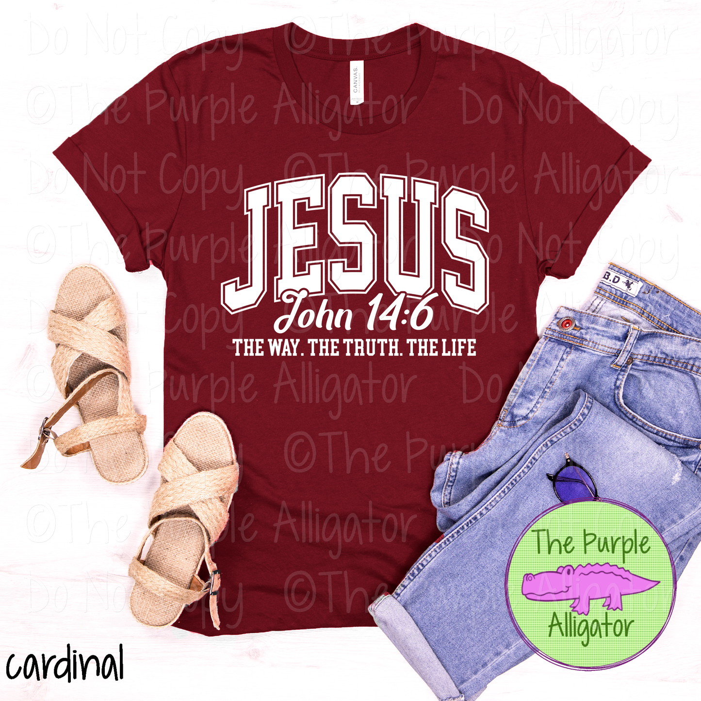 Jesus The Way The Truth The Life | John 14:6 Bible Verse Design 0525 (d2f M)