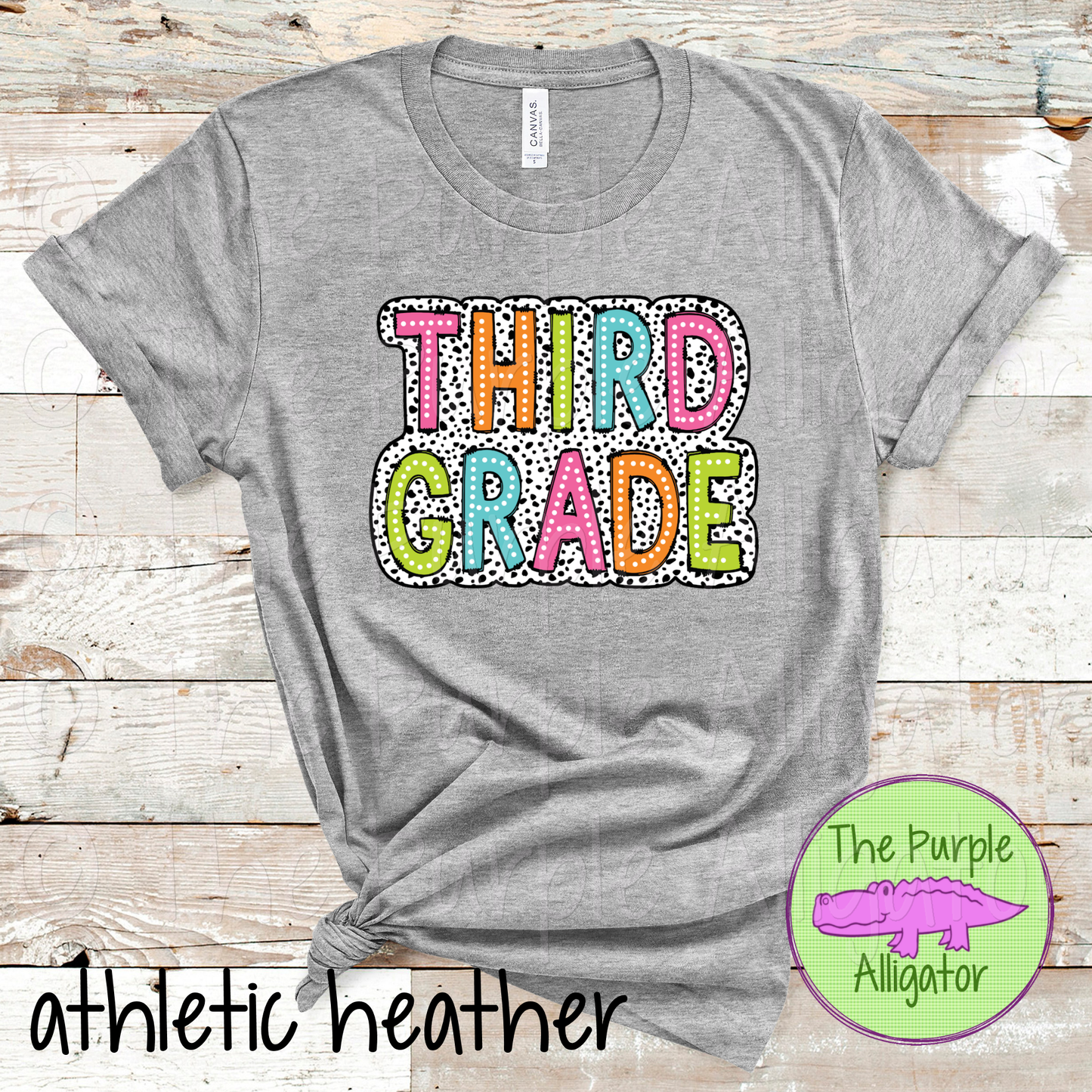 Third Grade Teacher Dalmatian Dots 0724 (d2f TBA-DF-CF)