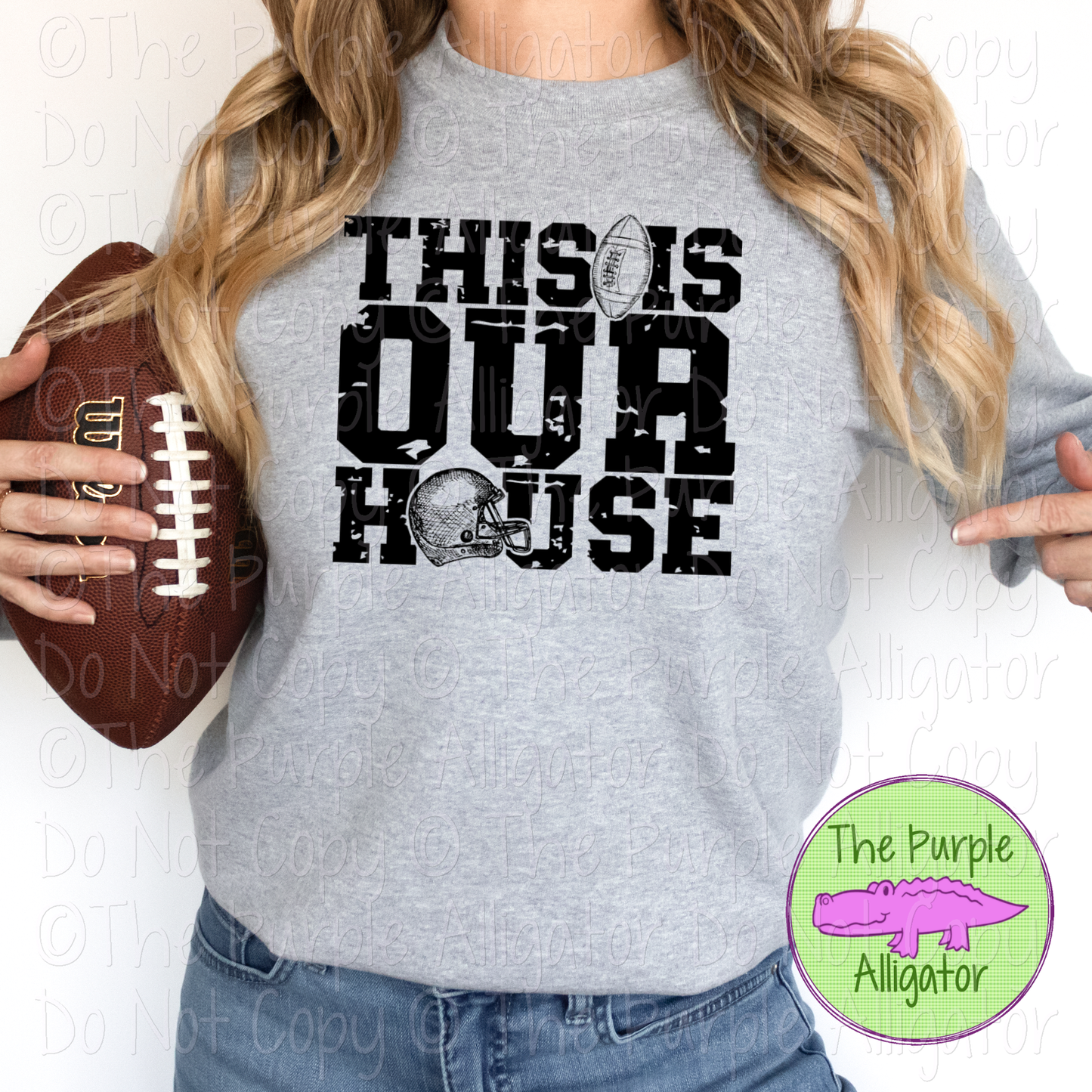 This is Our House | Football Helmet Tee for Loud & Proud Fans 0623 (D2F HMD)