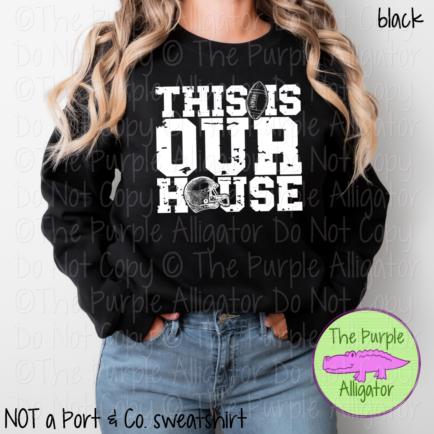 This is Our House | Football Helmet Tee for Loud & Proud Fans 0623 (D2F HMD)