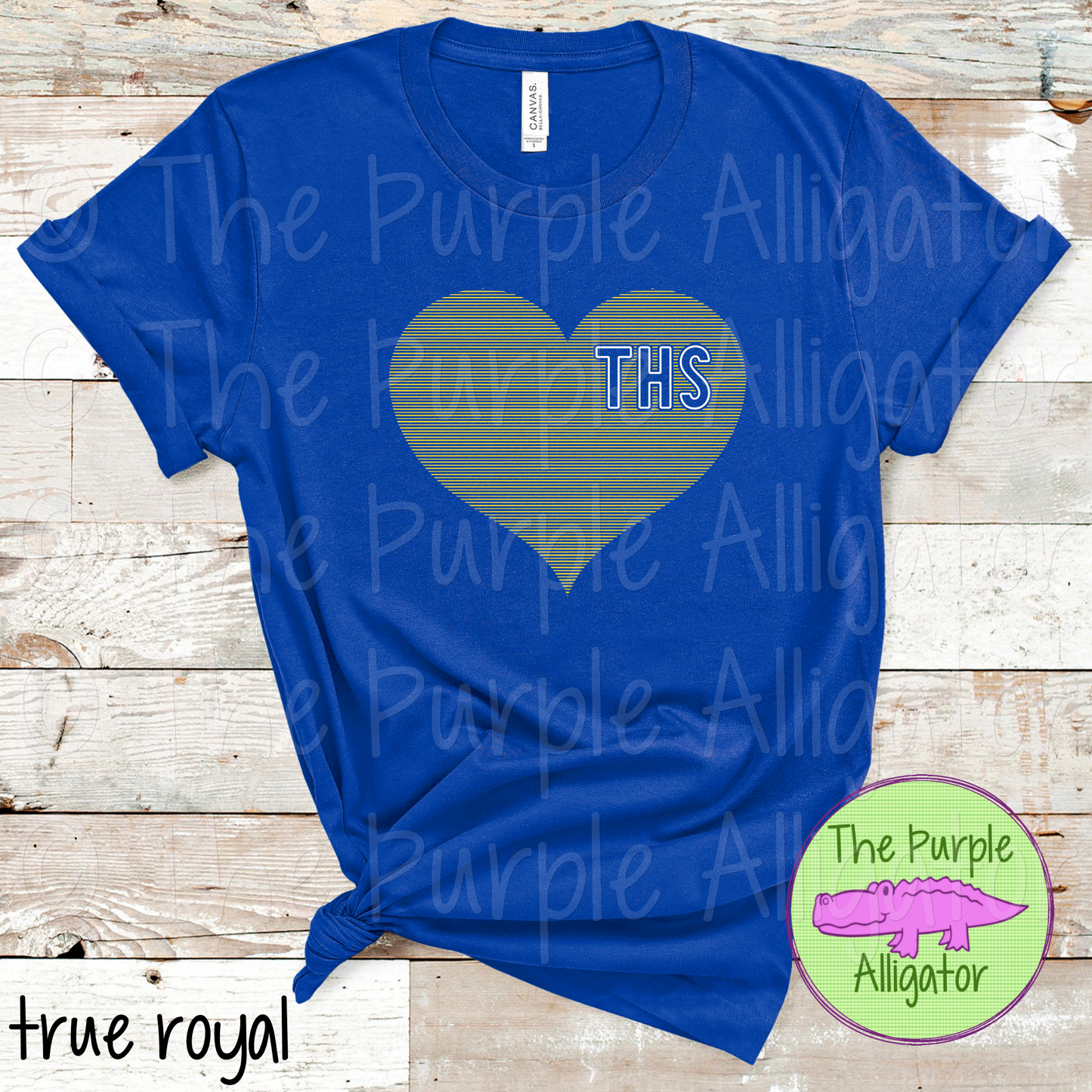 Titusville THS Mini Stripes Heart School Spirit (d2f TPA)