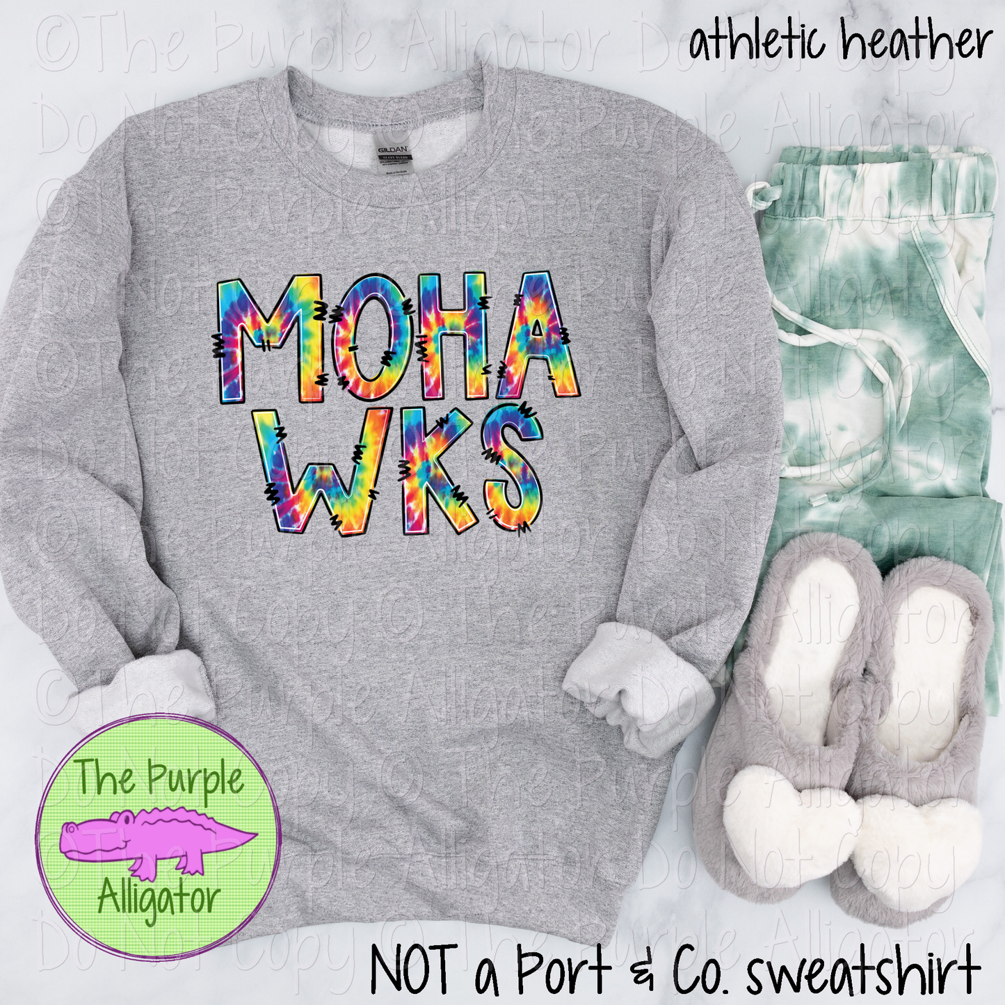 Mohawks Tie Dye Mascot School Spirit 1224 (d2f TPA)
