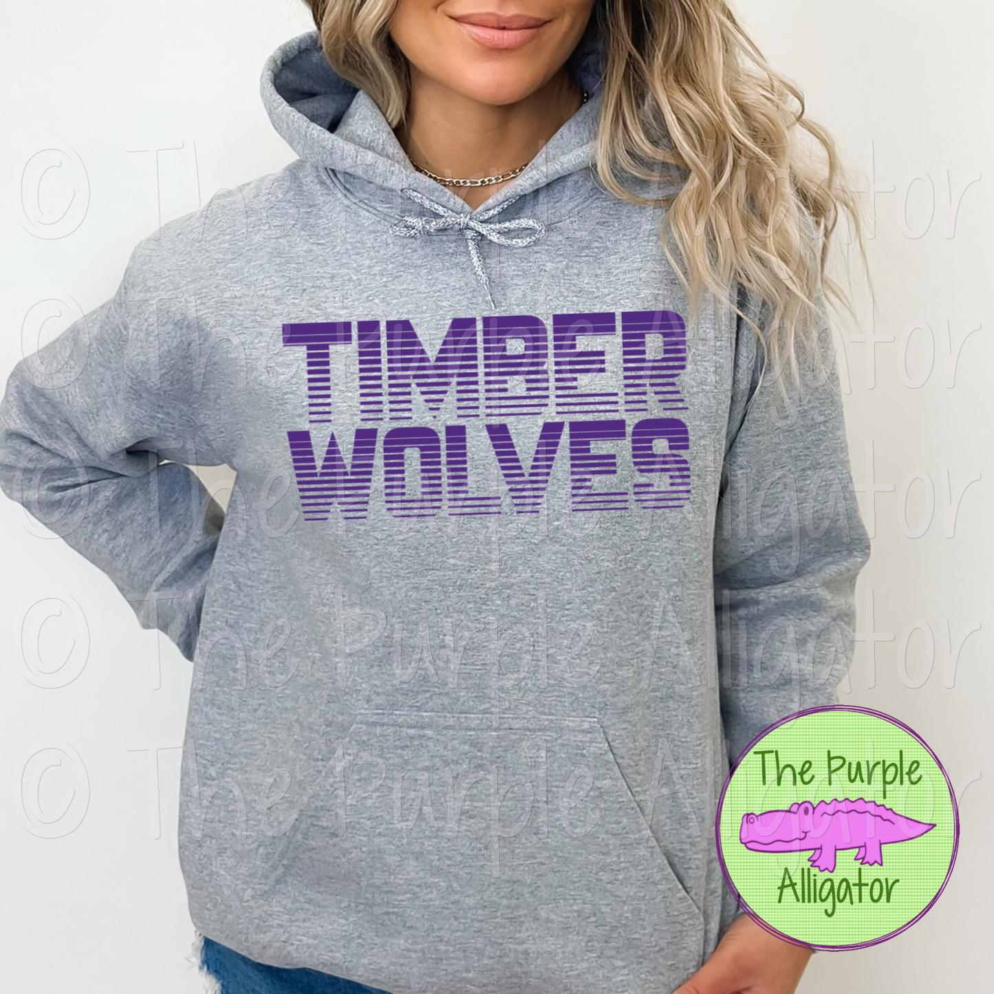 Timberwolves Championship Mascot School Spirit - CHOOSE YOUR TEXT COLOR (d2f TPA)