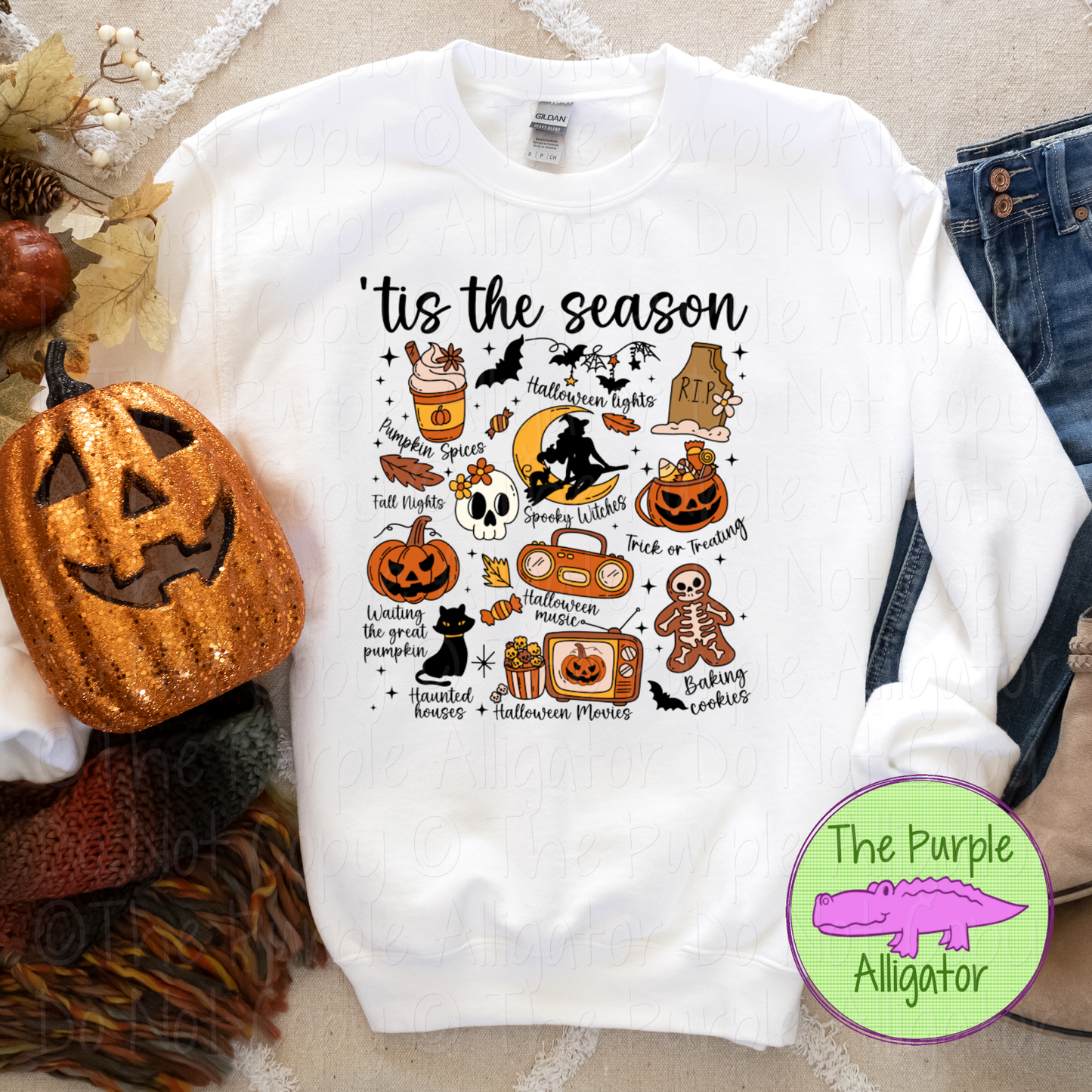 'Tis the Season Halloween Doodles | Fun Halloween Collage Design 0725 (d2f HD)