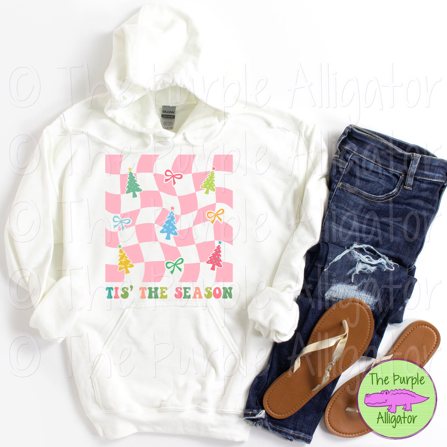 Tis the Season Wavy Check Retro Boho 1124 (d2f DS)