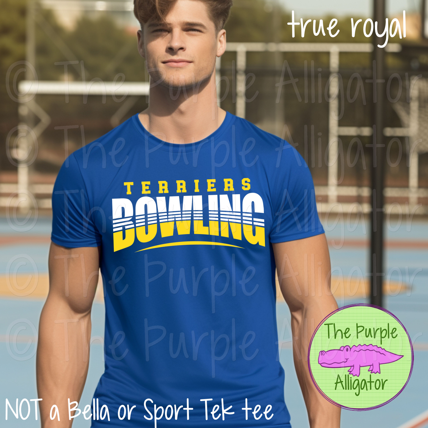 Terriers Bowling SC1 Mascot School Spirit - CHOOSE YOUR DESIGN COLORS (d2f TPA)