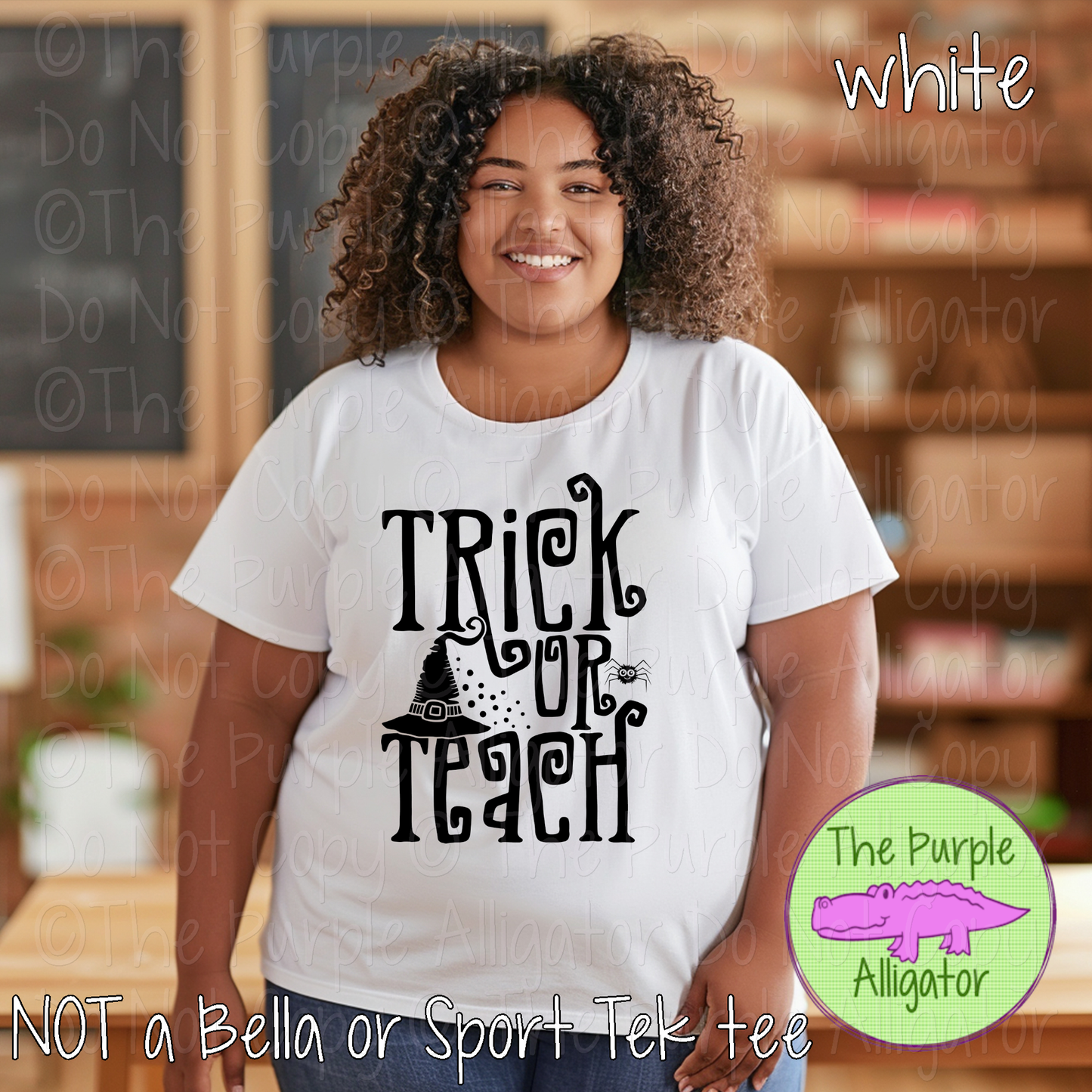 Trick or Teach | Halloween Teacher Graphic Tee 1019 DS