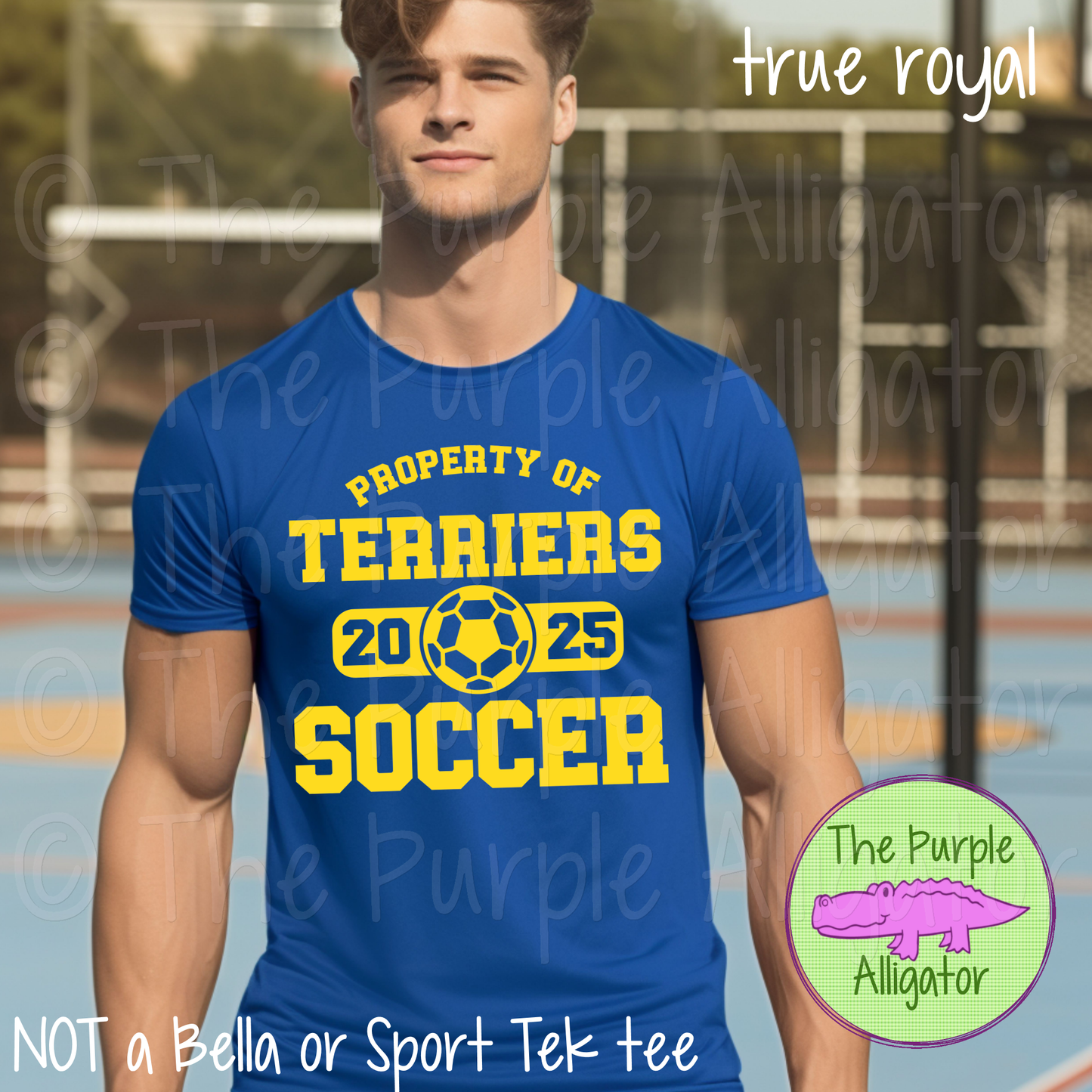 Terriers Soccer SC44 Mascot School Spirit - CHOOSE YOUR DESIGN COLOR (d2f TPA)