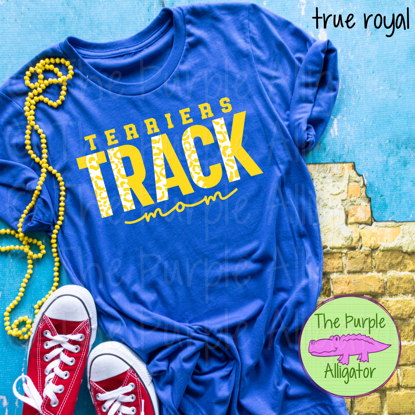 Terriers Track Mom SC10 Mascot School Spirit - CHOOSE YOUR DESIGN COLORS (d2f TPA)