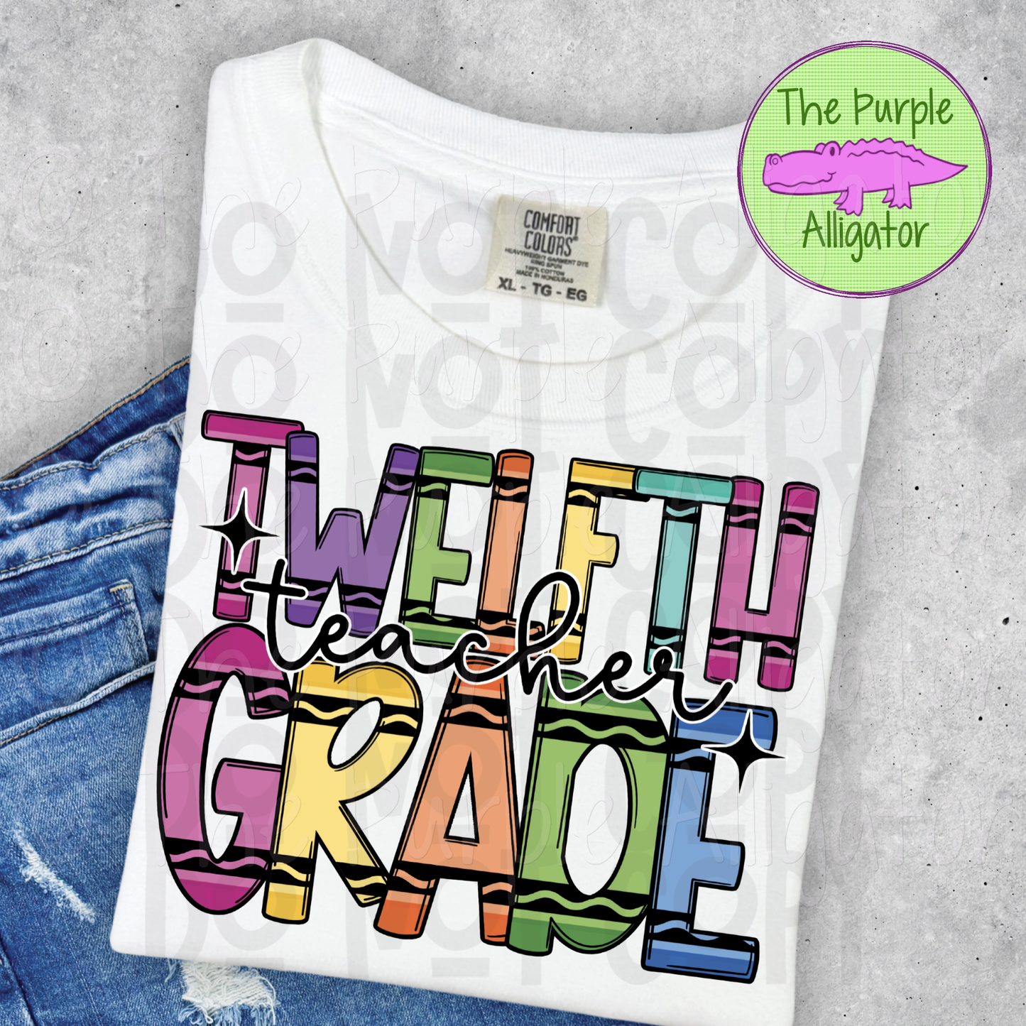 Twelfth Grade Teacher Crayons (d2f DDD)