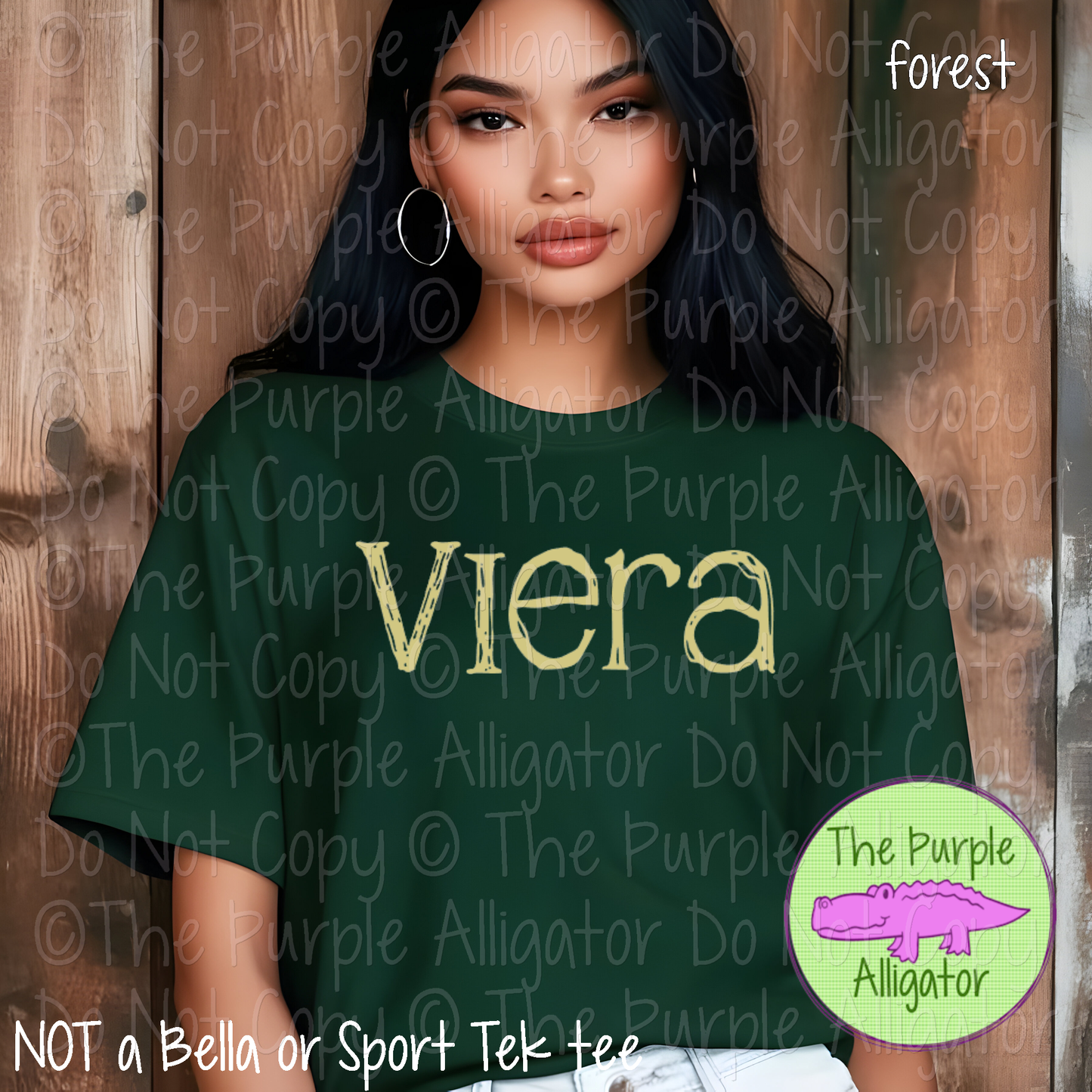 Viera Distorted | Bold Brush Stroke Spirit Wear Design – Rough Distorted School Style | CHOOSE YOUR TEXT COLOR - 0825 (d2f TPA)