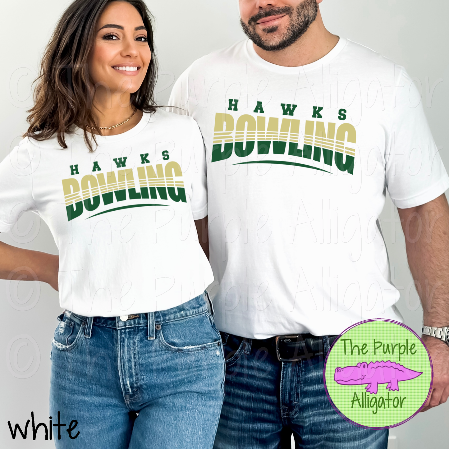 Hawks Bowling SC1 Mascot School Spirit Wear Team Swag - CHOOSE YOUR DESIGN COLORS (d2f TPA)