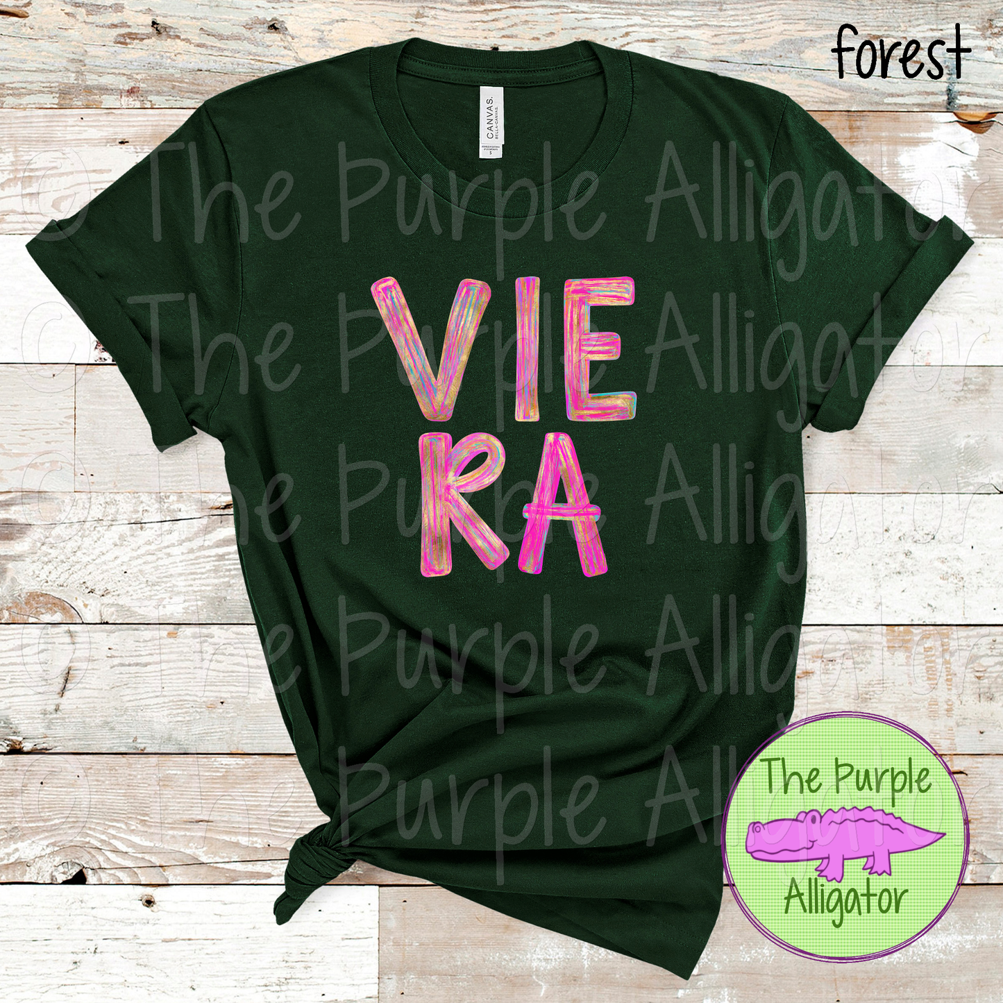 Viera AJ Gold Distressed Gold Brush School Spirit Design 0924 (d2f TPA)