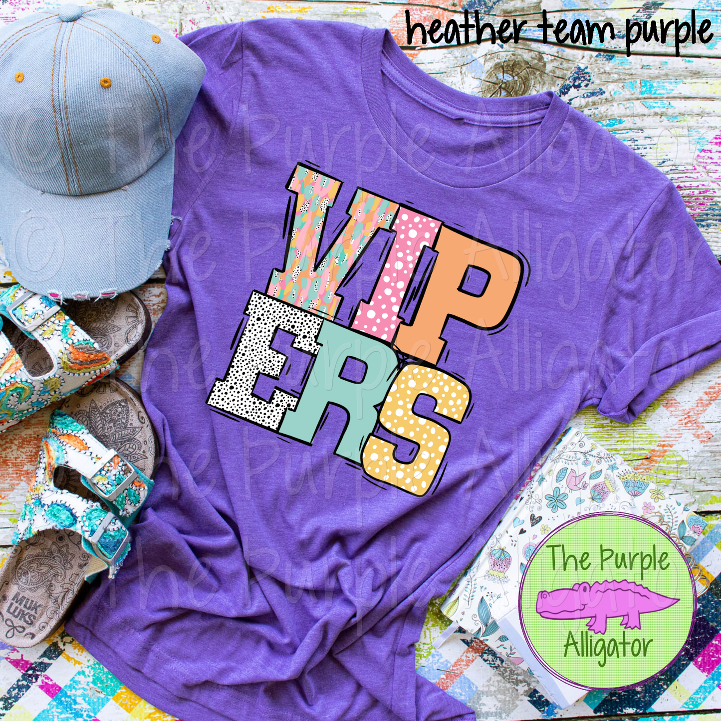 Vipers Pastel Stroke Varsity Mascot School Spirit (d2f BB)