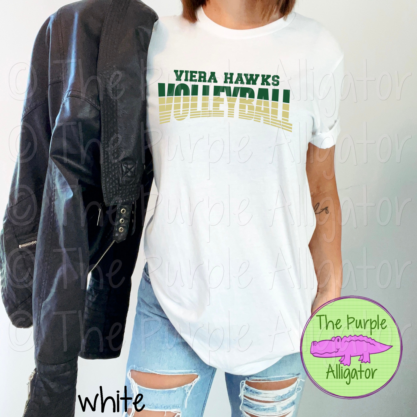 Viera Hawks Volleyball SC38 Mascot School Spirit - CHOOSE YOUR DESIGN COLORS (d2f TPA)