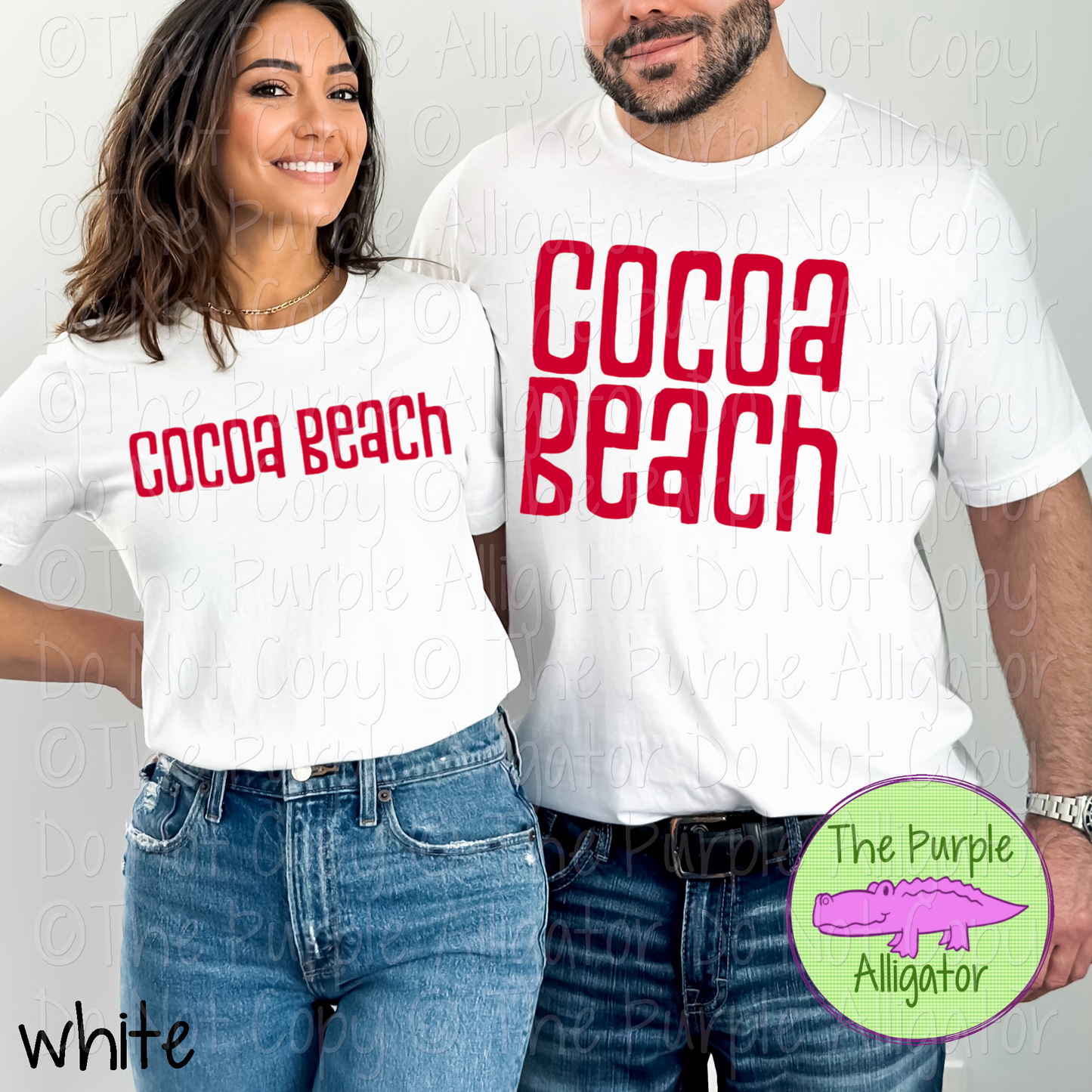 Cocoa Beach Vintage Tiki School Spirit - CHOOSE YOUR TEXT COLOR - 1224 (d2f TPA)