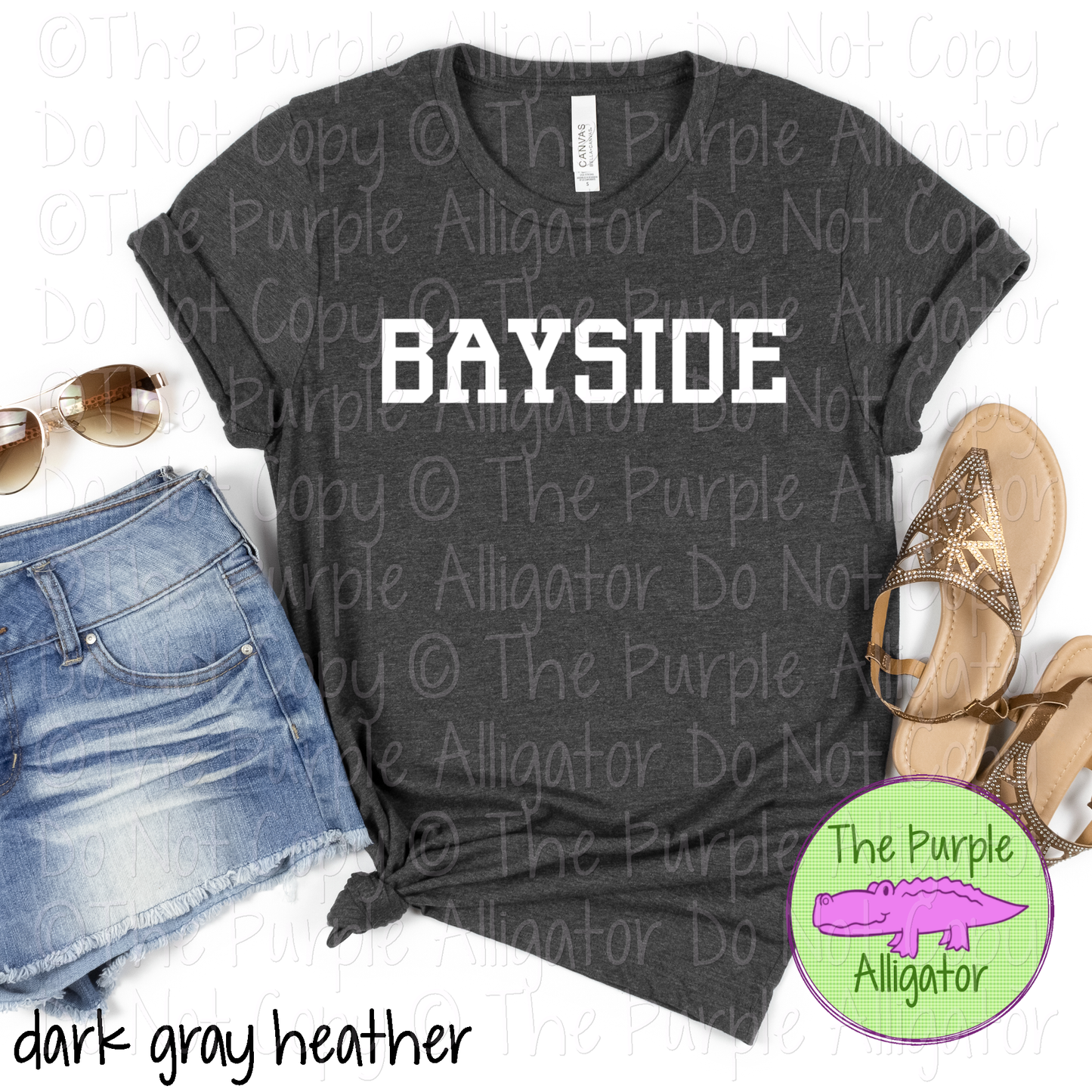 Bayside Varsity Slab | Bold School Spirit Apparel for Students, Staff & Fans - CHOOSE YOUR DESIGN COLOR 0725 (d2f TPA)