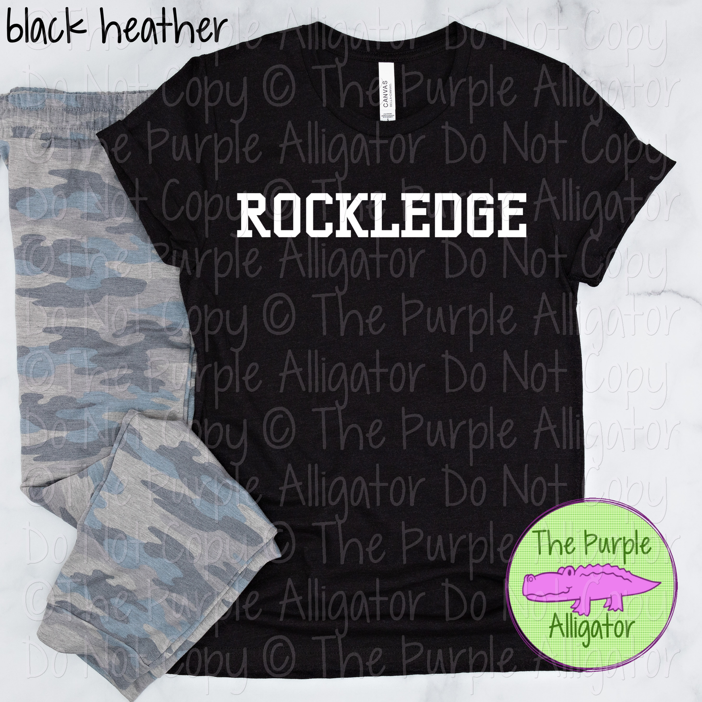 Rockledge Varsity Slab | Bold School Spirit Apparel for Students, Staff & Fans - CHOOSE YOUR DESIGN COLOR 0725 (d2f TPA)