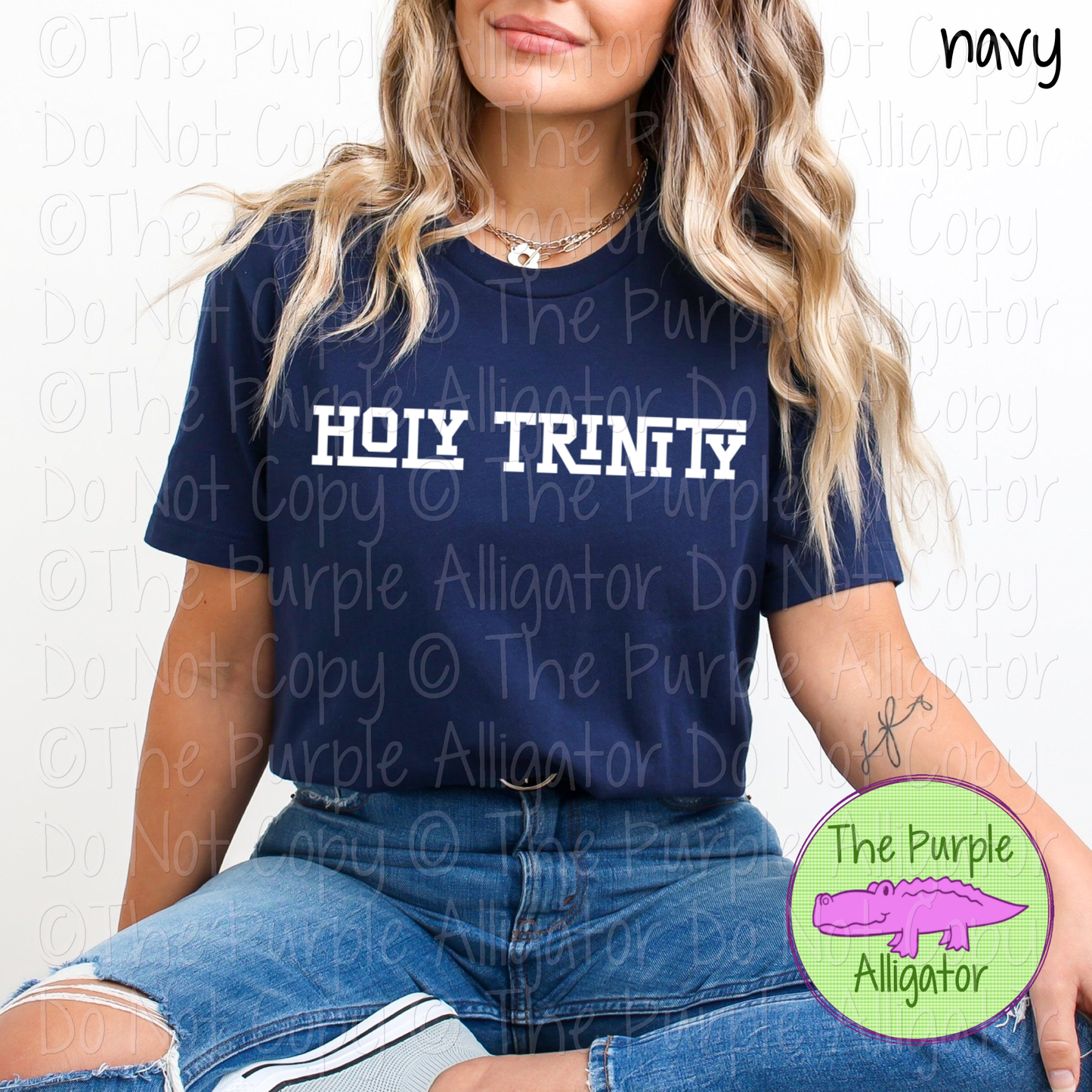 Holy Trinity Varsity Slab Funky | Bold & Playful Spirit Wear for Students, Staff & Fans - CHOOSE YOUR DESIGN COLOR 0725 (d2f TPA)