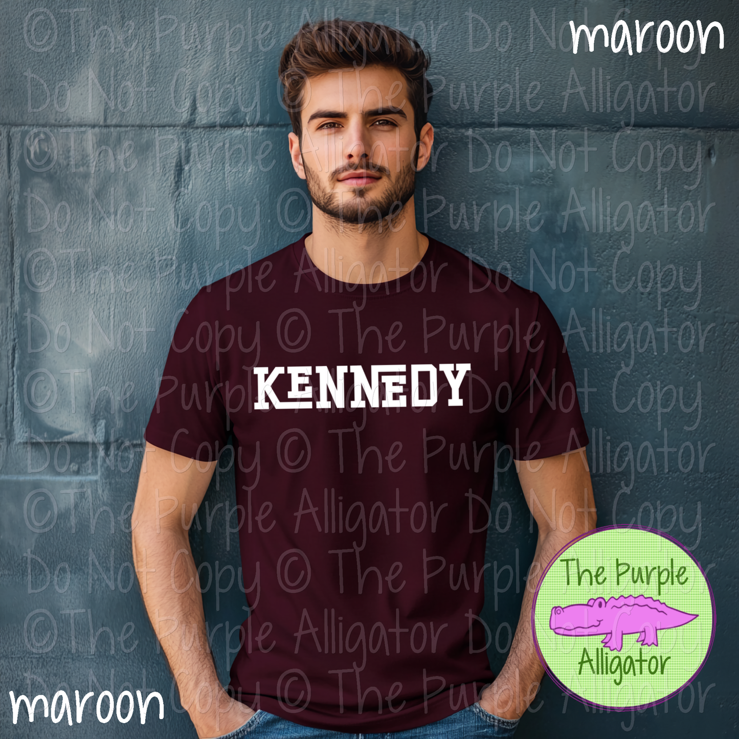 Kennedy Varsity Slab Funky | Bold & Playful Spirit Wear for Students, Staff & Fans - CHOOSE YOUR DESIGN COLOR 0725 (d2f TPA)