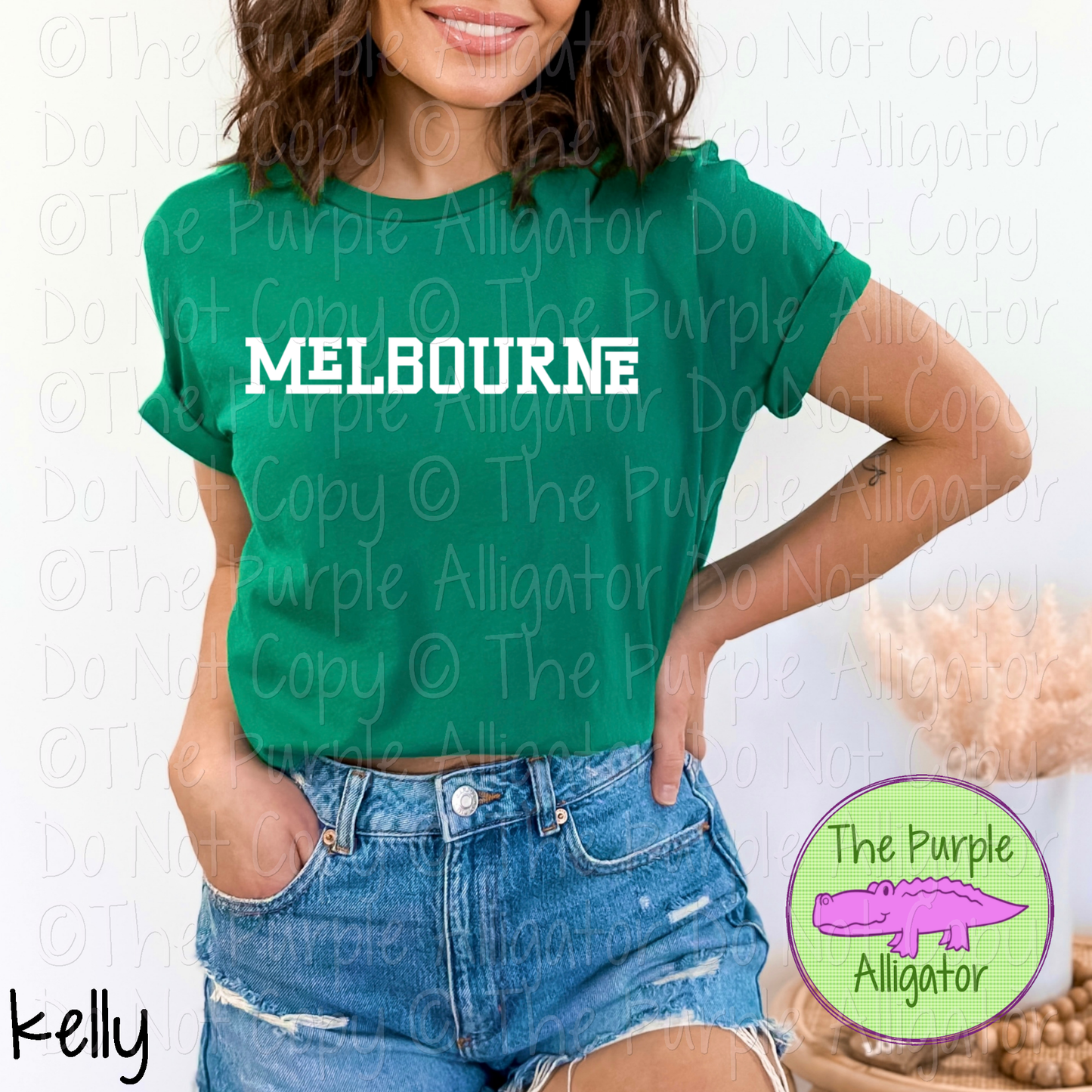 Melbourne Varsity Slab Funky | Bold & Playful Spirit Wear for Students, Staff & Fans - CHOOSE YOUR DESIGN COLOR 0725 (d2f TPA)