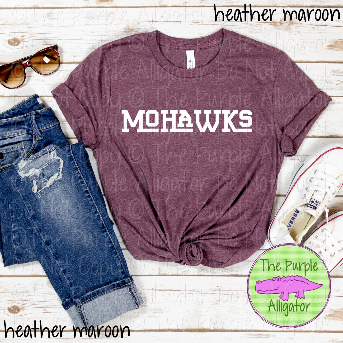 Mohawks Varsity Slab Funky | Bold & Playful Spirit Wear for Students, Staff & Fans - CHOOSE YOUR DESIGN COLOR 0725 (d2f TPA)