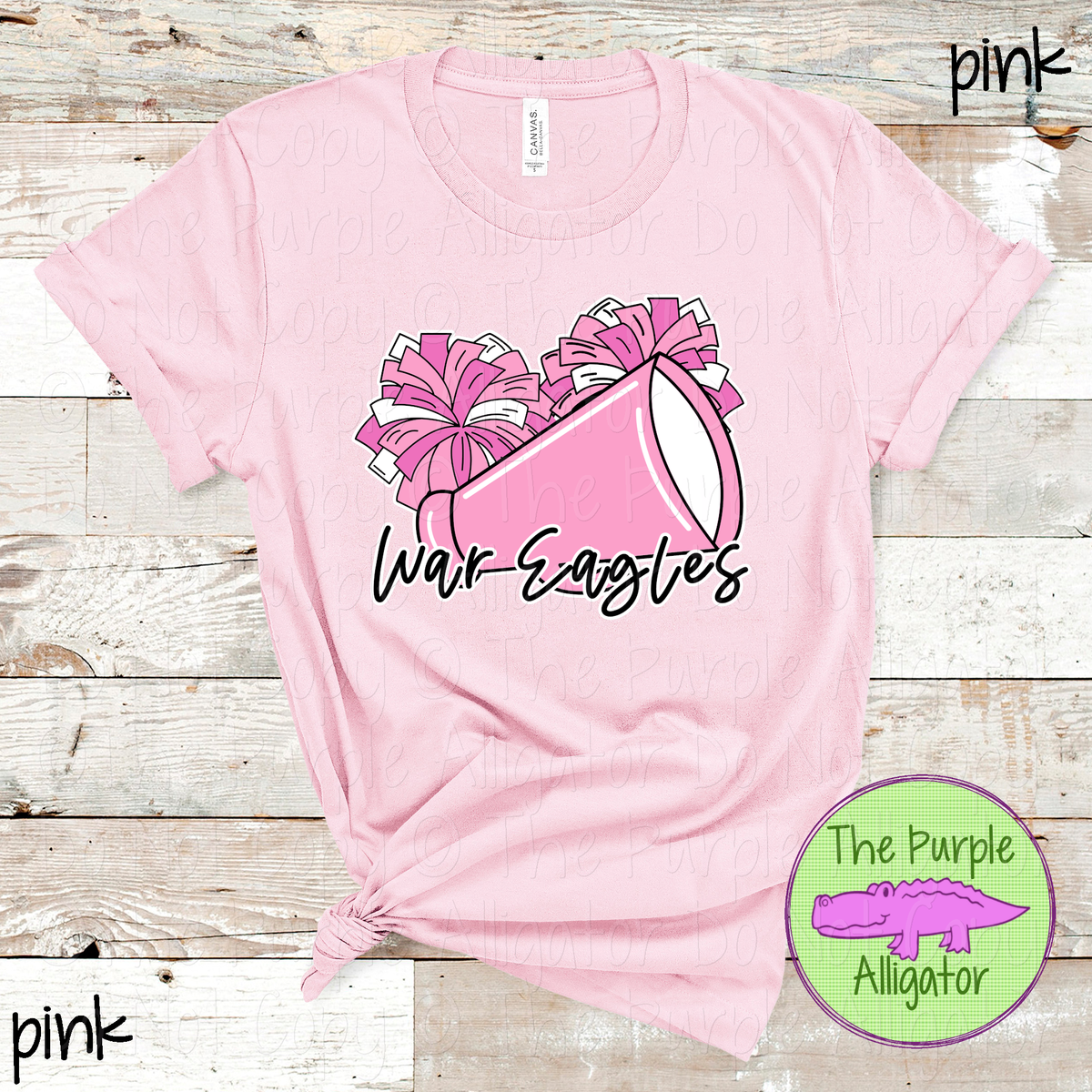 War Eagles Spirit Shout Pink Out – Breast Cancer Awareness Cheer Spirit Wear 0926 TPA
