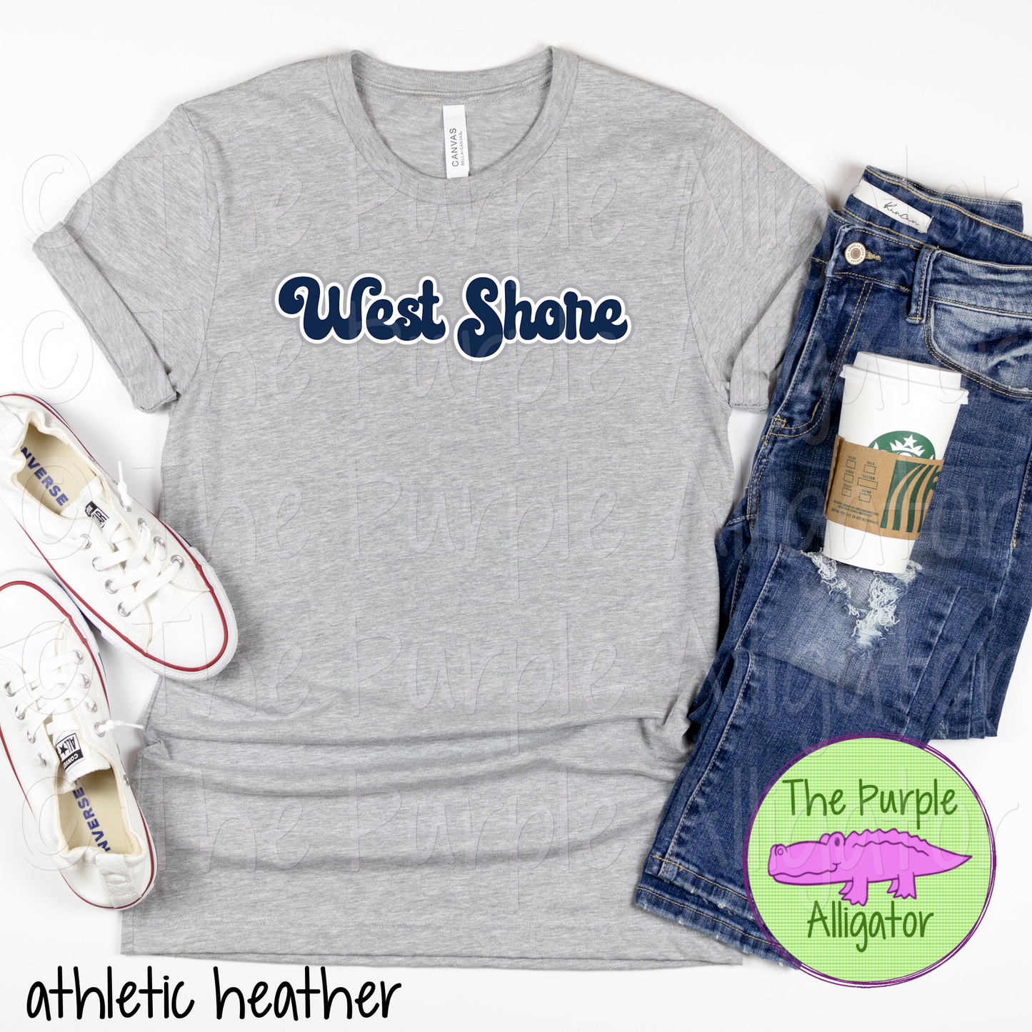 West Shore Retro Bubble School Spirit - CHOOSE YOUR DESIGN COLORS (d2f TPA)