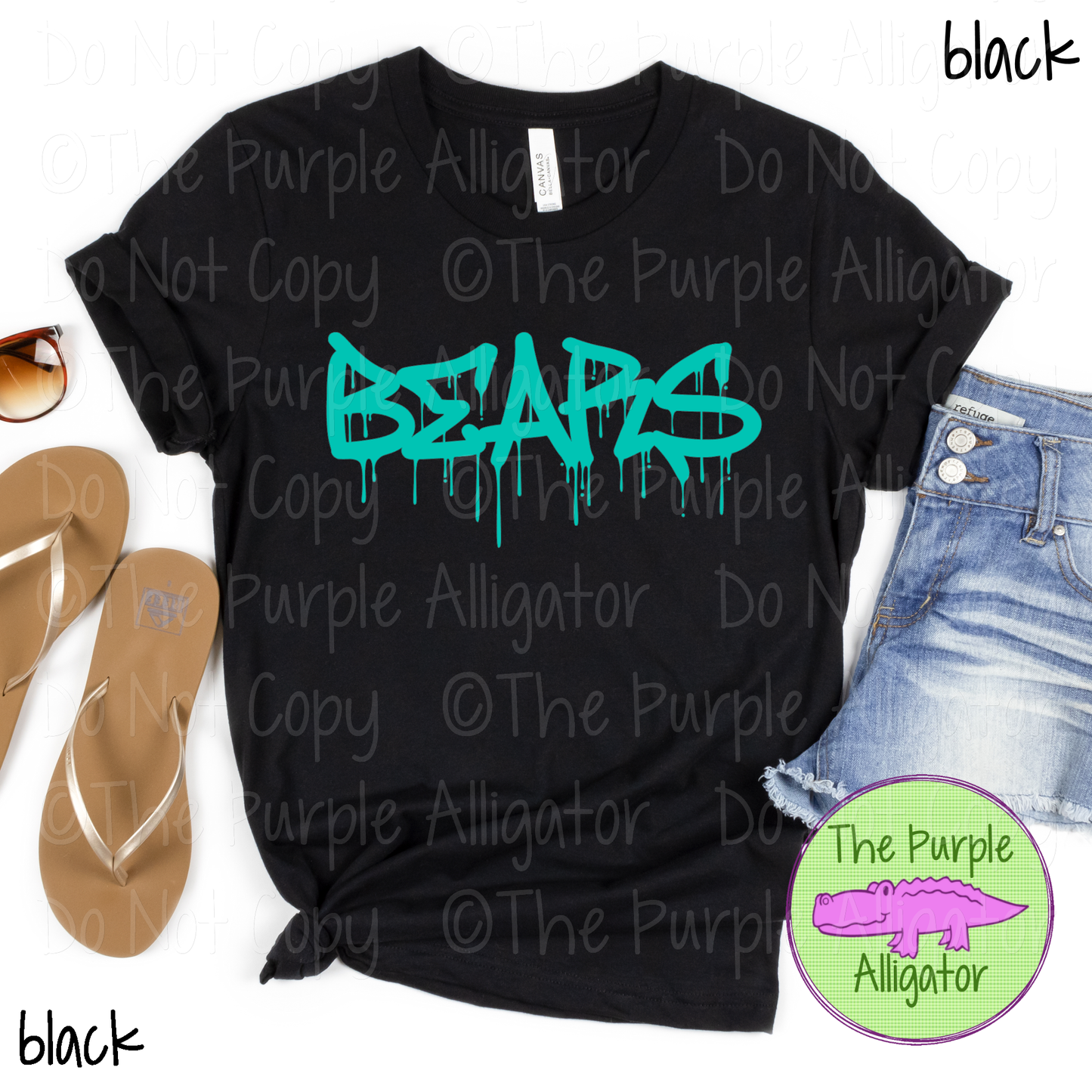 Bears Wet Paint - The Graffiti Series | Bold Dripping Spirit Design - CHOOSE YOUR TEXT COLOR 1025 (d2f TPA)