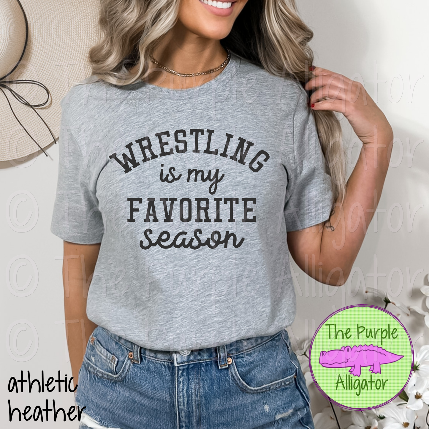 Wrestling is my Favorite Season CHOOSE YOUR DESIGN COLOR (d2f TPA)