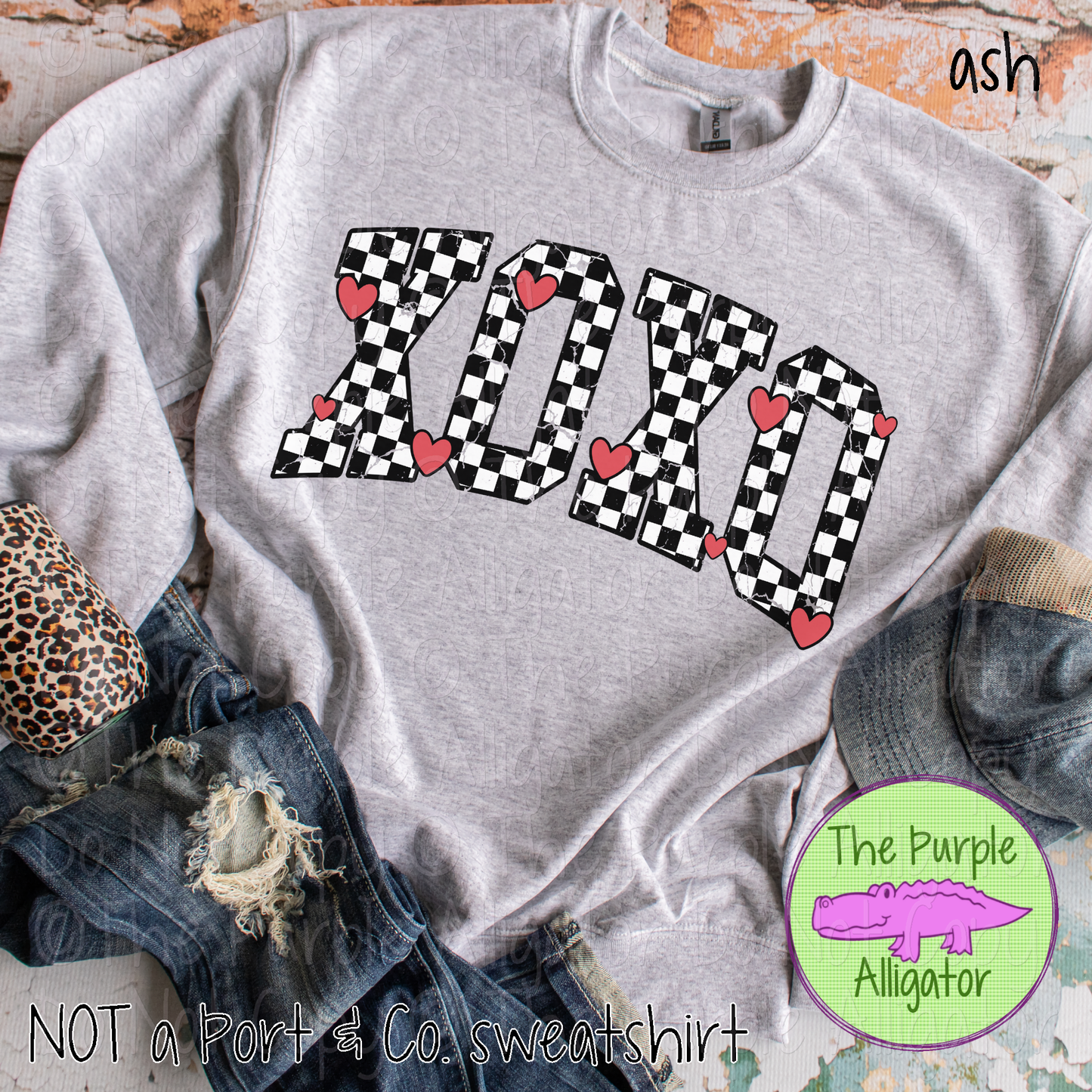 XOXO Checkered w Hearts 0125 (d2f HMD)