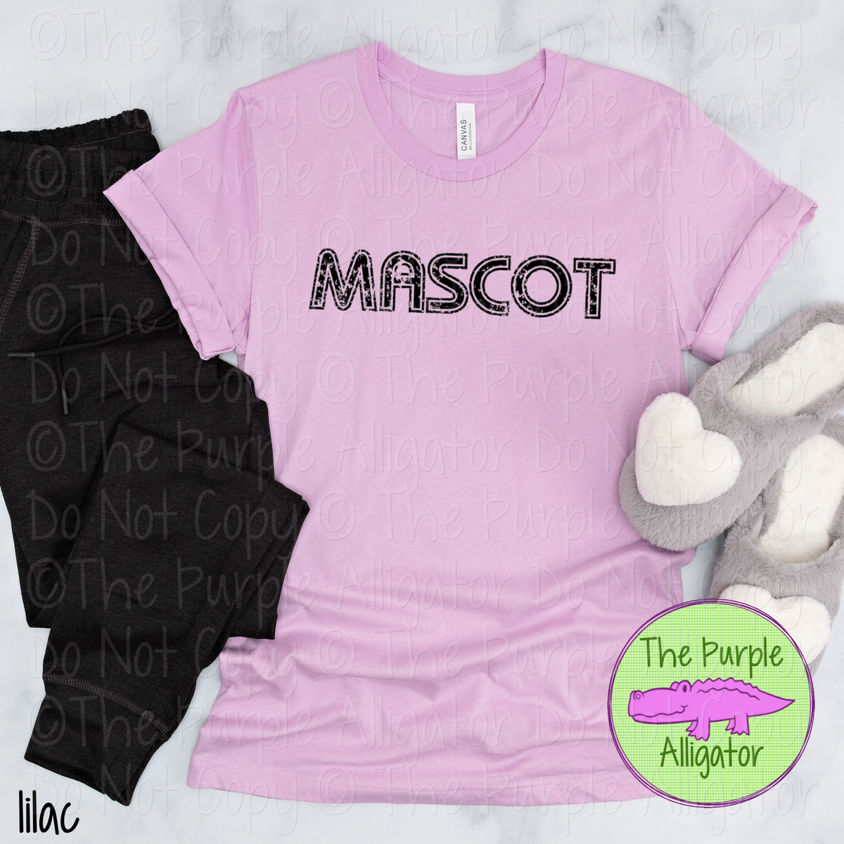 YOUR MASCOT Retro Inline Distressed – Custom Spirit Wear Mascot Apparel 0624 TPA