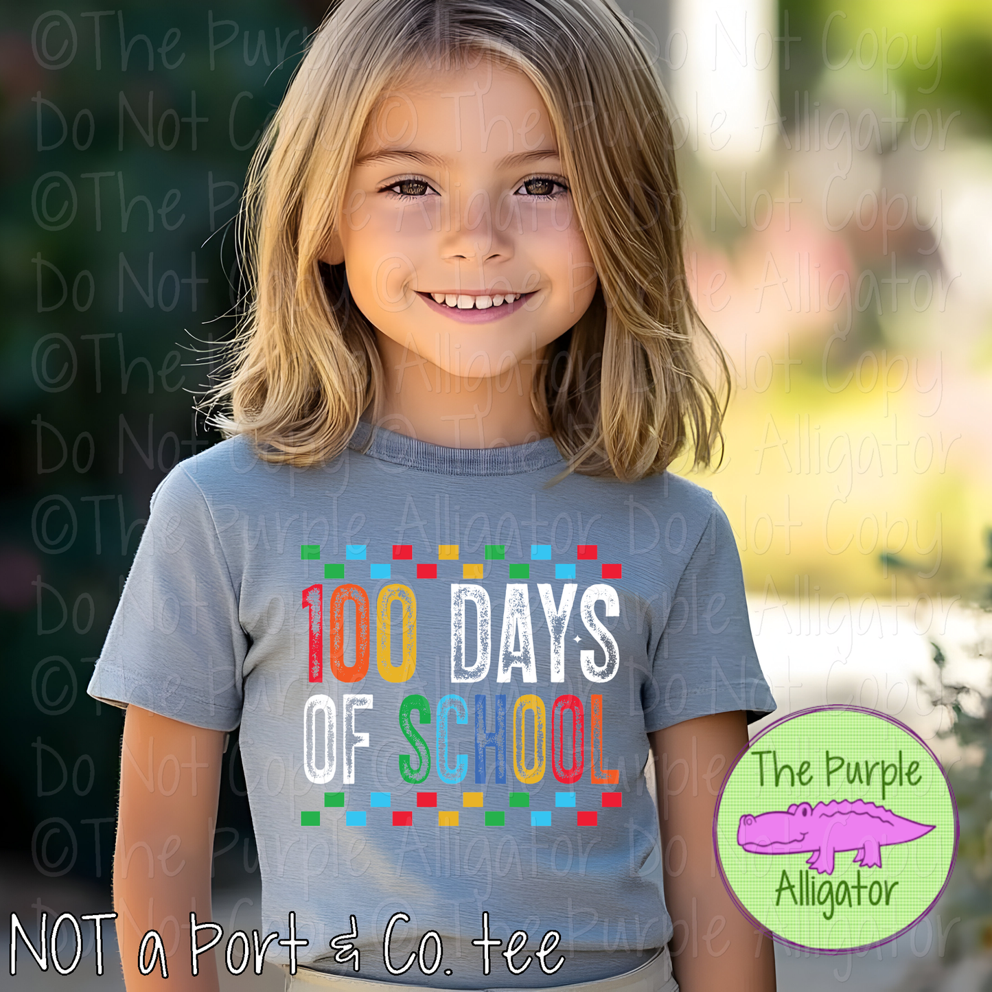 100 Days of School Colorful Grunge Tee - Rainbow Checkerboard Shirt - Milestone Shirt  1125 SD