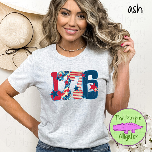 1776 Patriotic Americana Stars & Stripes Summer Graphic Apparel 0725 HMD