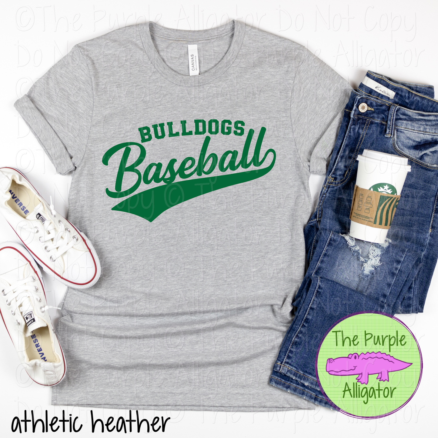 Bulldogs Baseball 23 - Classic Script Custom Baseball Team Spirit Wear Mascot Apparel 0126 TPA