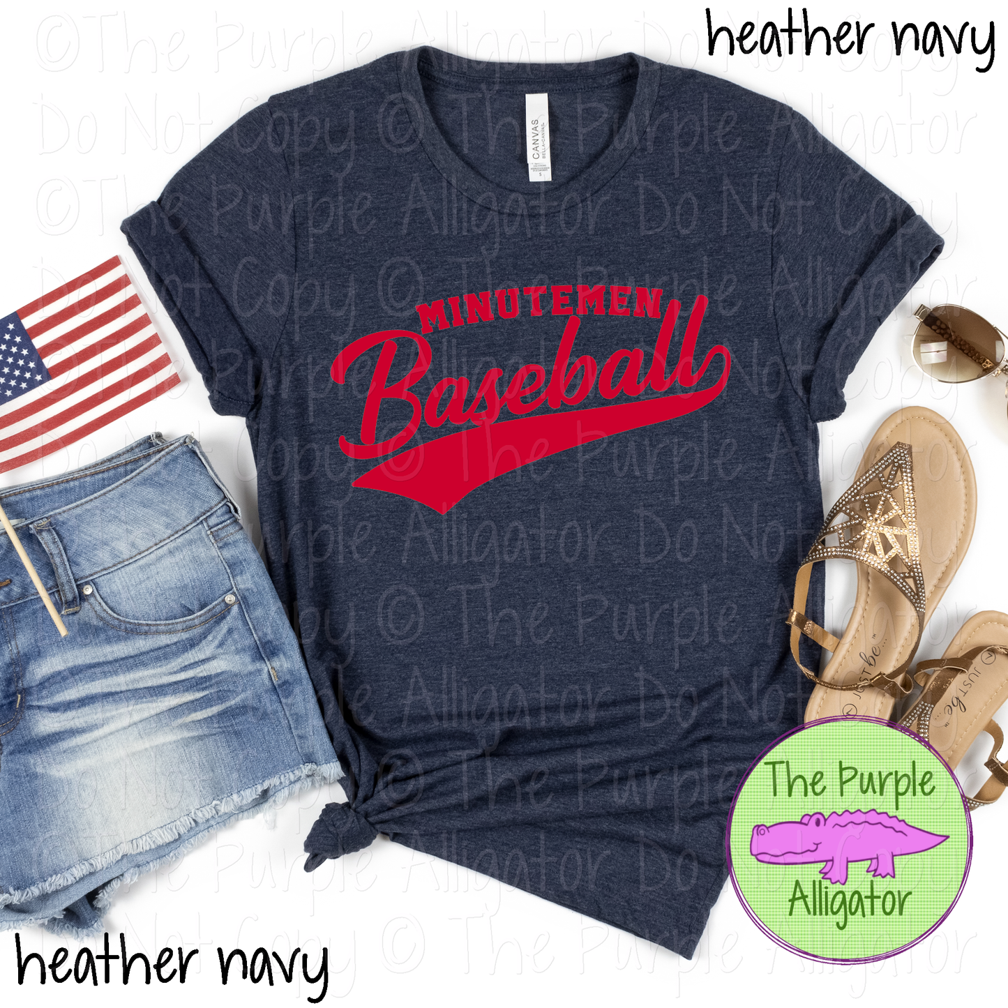 Minutemen Baseball 23 - Classic Script Custom Baseball Team Spirit Wear Mascot Apparel 0126 TPA